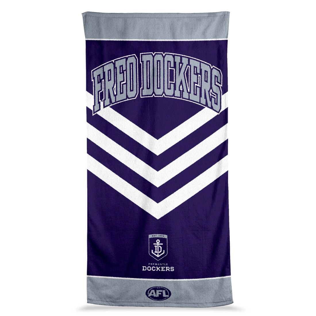 1 AFL Fremantle Dockers Cotton Beach Towel, 1 of 4