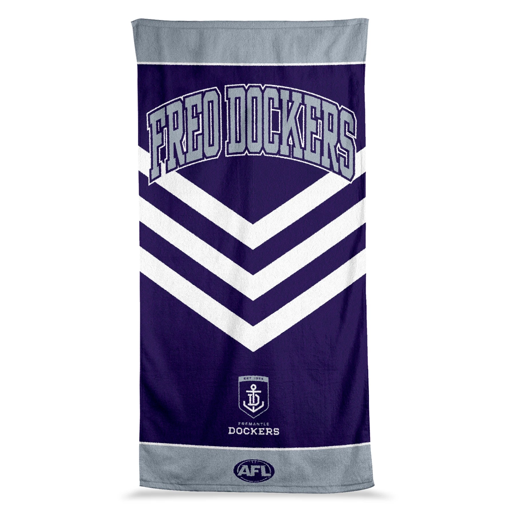 1 AFL Fremantle Dockers Cotton Beach Towel, 1 of 4