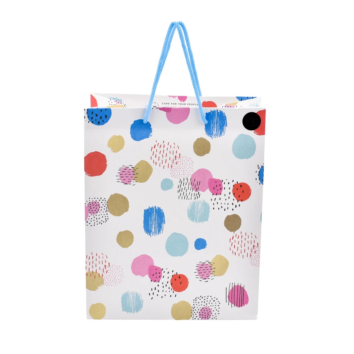 2 Hallmark Medium Gift Bag - Bright Dots, 2 of 3