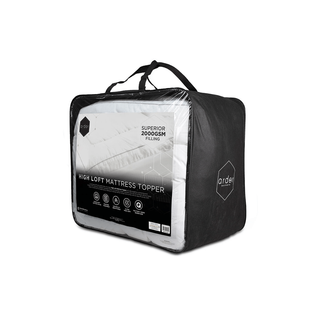 3 Ardor 2000GSM Mattress Topper Quilted - Double Bed, 3 of 4