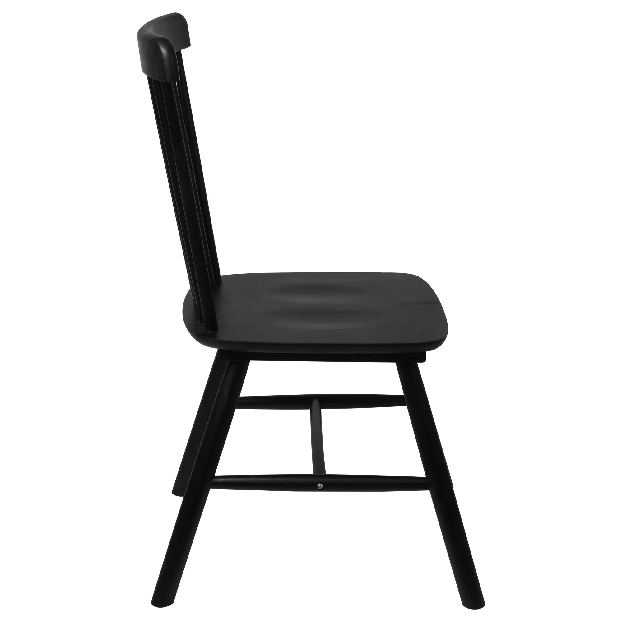 4 Levede 4Pcs Replica Windsor Spindle Dining Chair - Black, 4 of 10