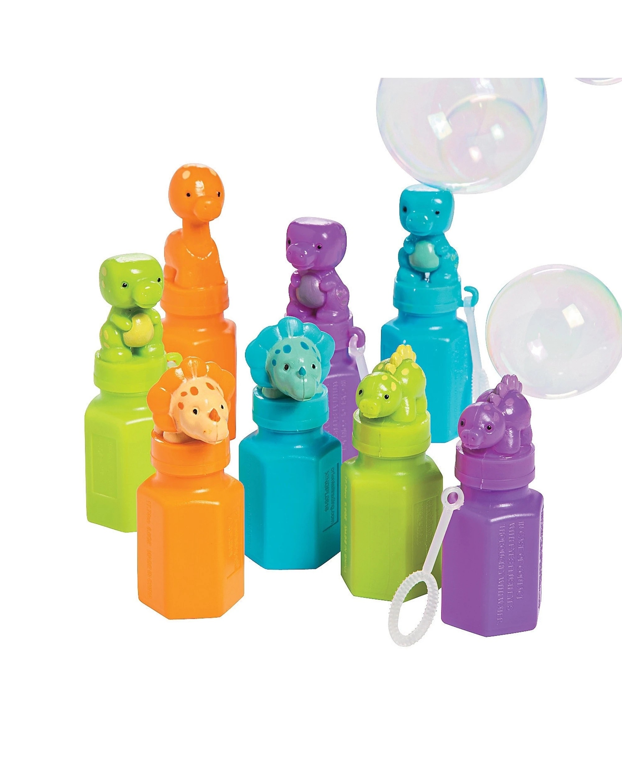 1 Fun Express Little Dino Bubble Bottles Box of 12 - Multi, 1 of 2