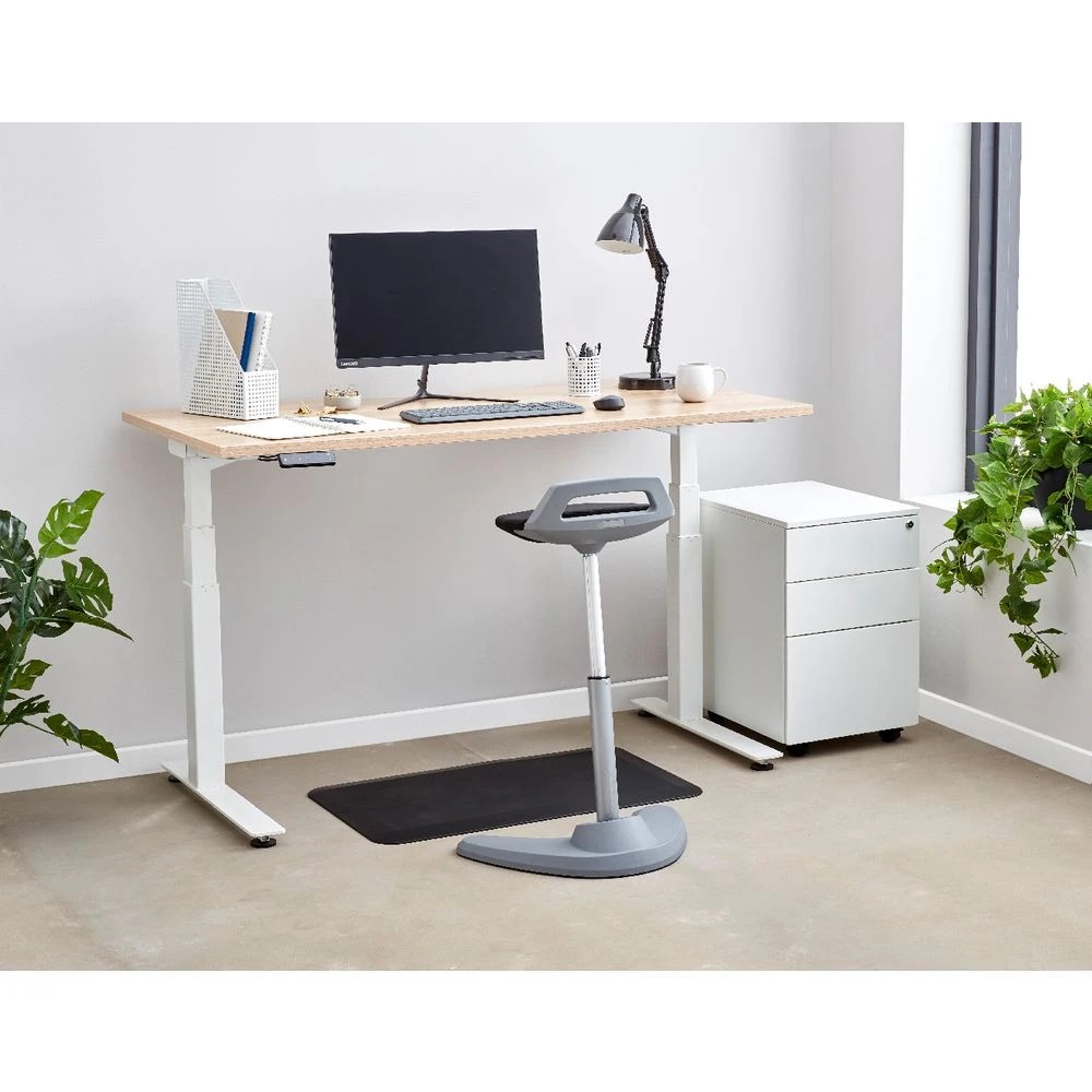6 Stilford S2 Electric Sit Stand Desk 1500mm White/Oak, 6 of 7