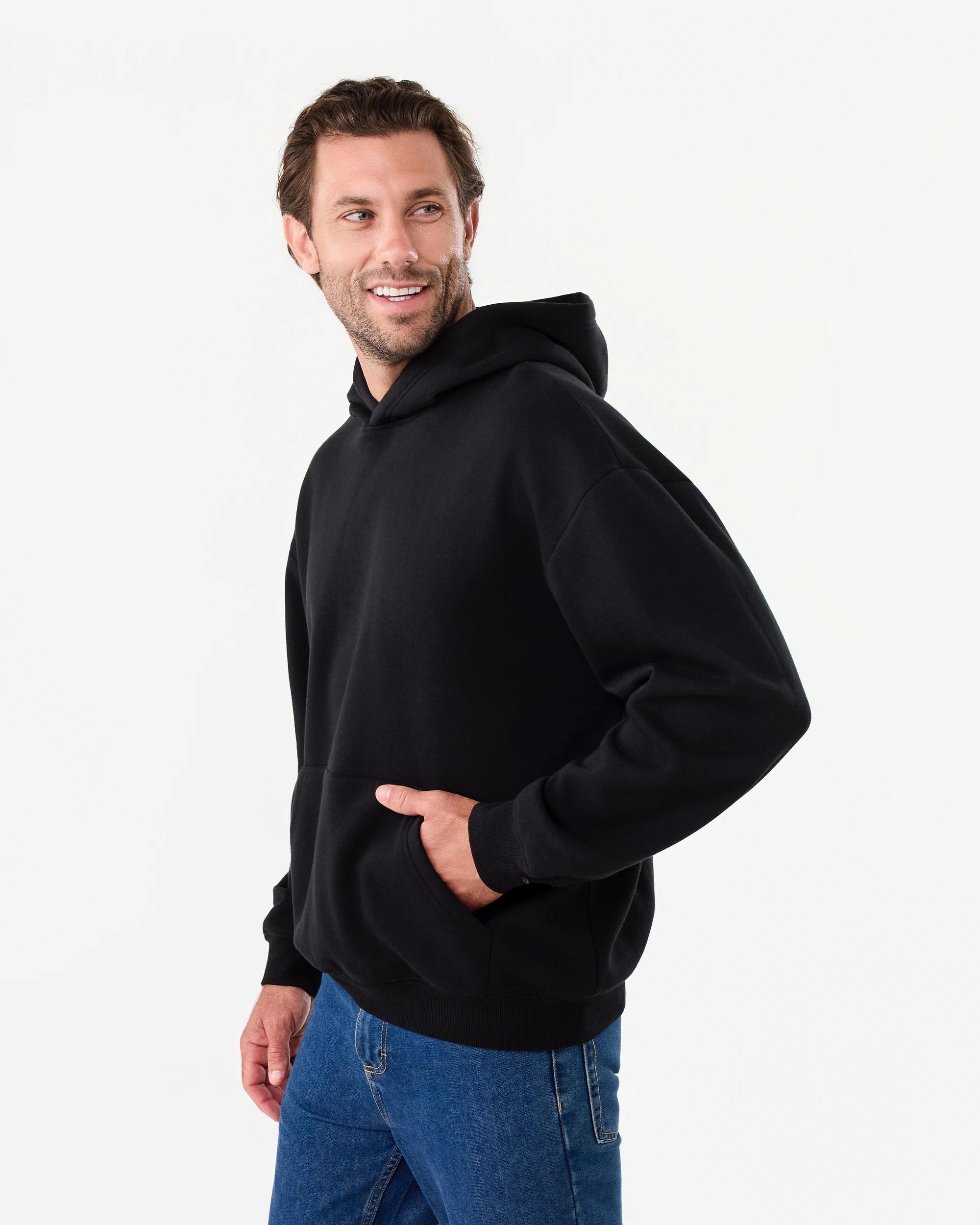 2 Relaxed Core Hoodie Black, 2 of 10