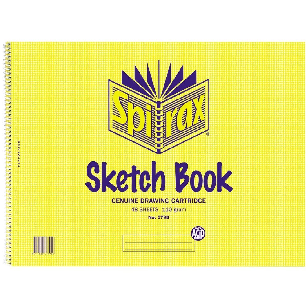 1 Spirax No. 579B Sketch Book 272x360mm 48 Pages, 1 of 2