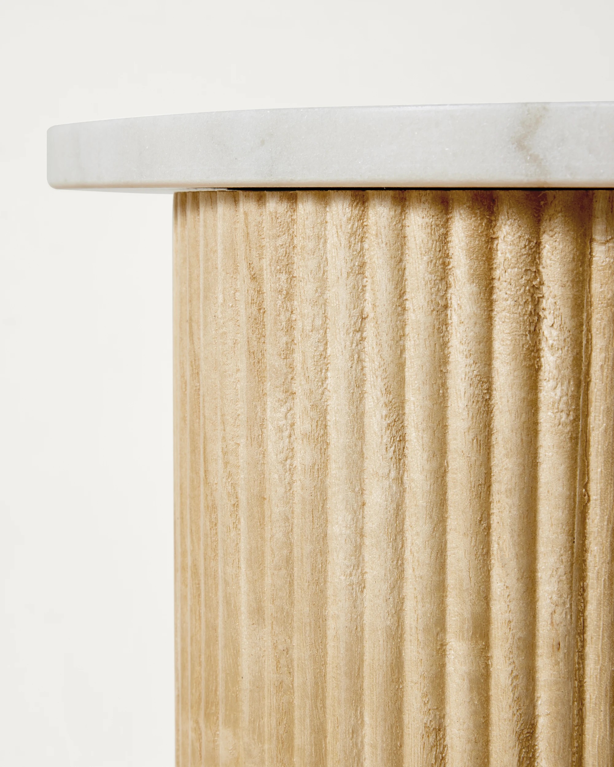 5 Marble Ribbed Side Table, 5 of 7