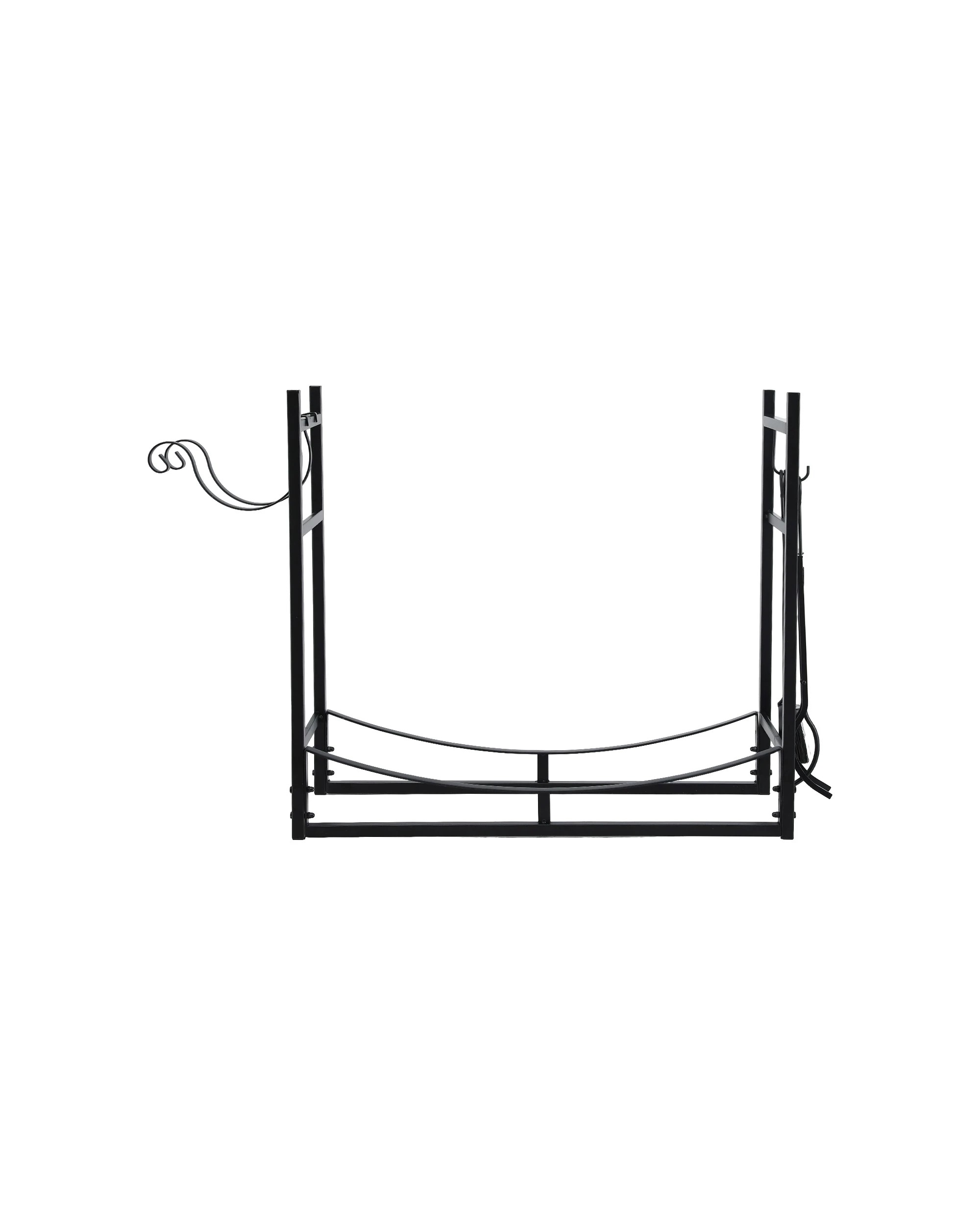 3 Gardeon Firewood Rack 84cm Wood Rack Firewood Storage Indoor Outdoor - Black, 3 of 6