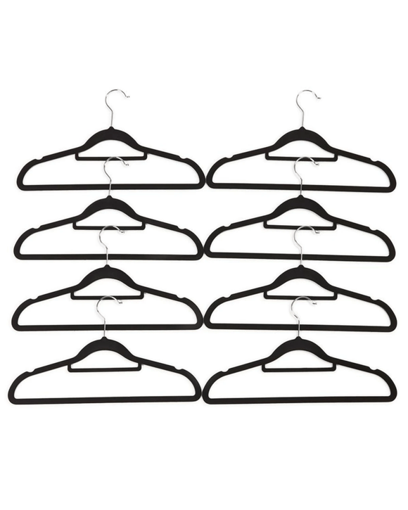 Flocked Hangers Pack of 8