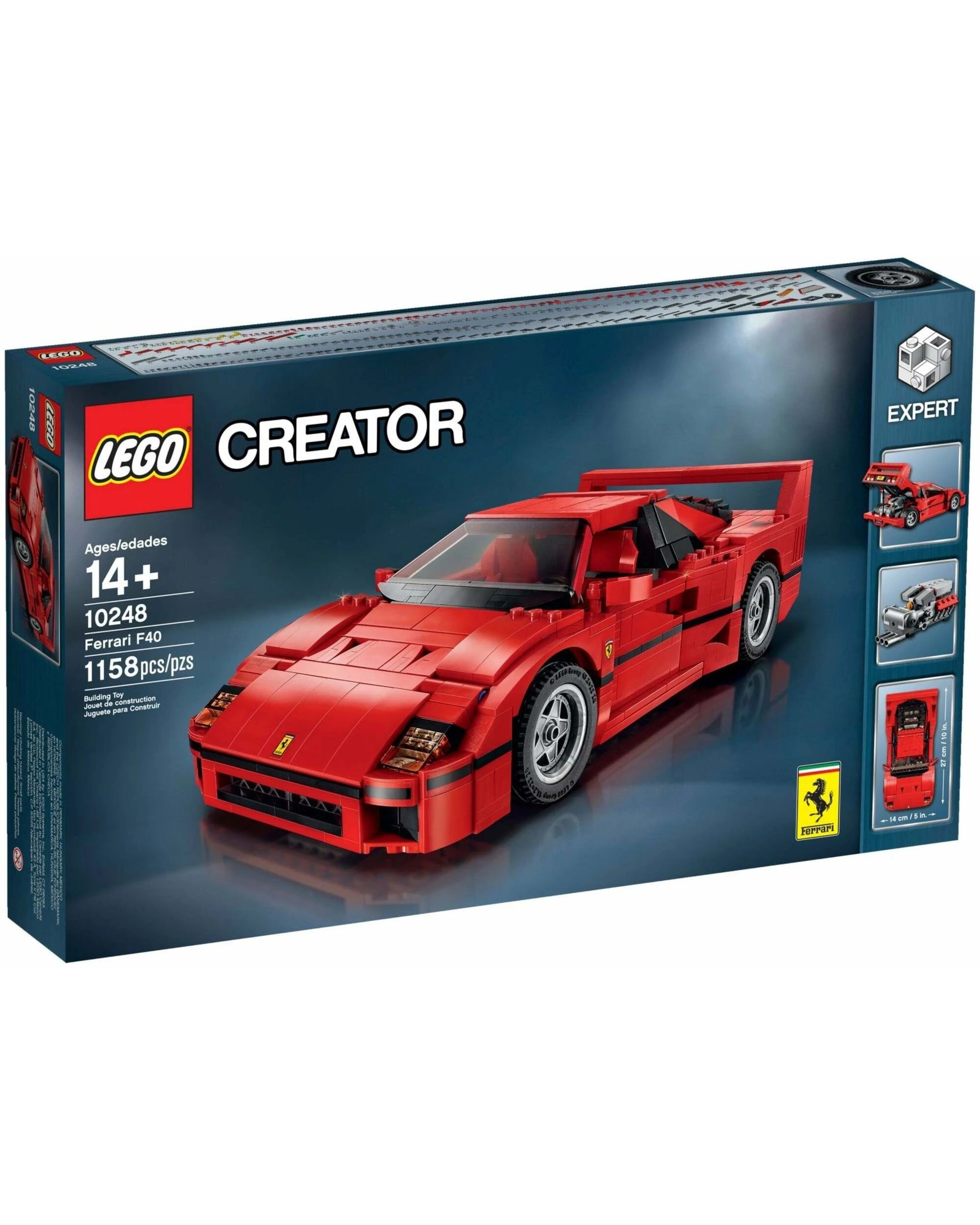 1 LEGO 10248 Ferrari F40 Model Car Kit, 1 of 4