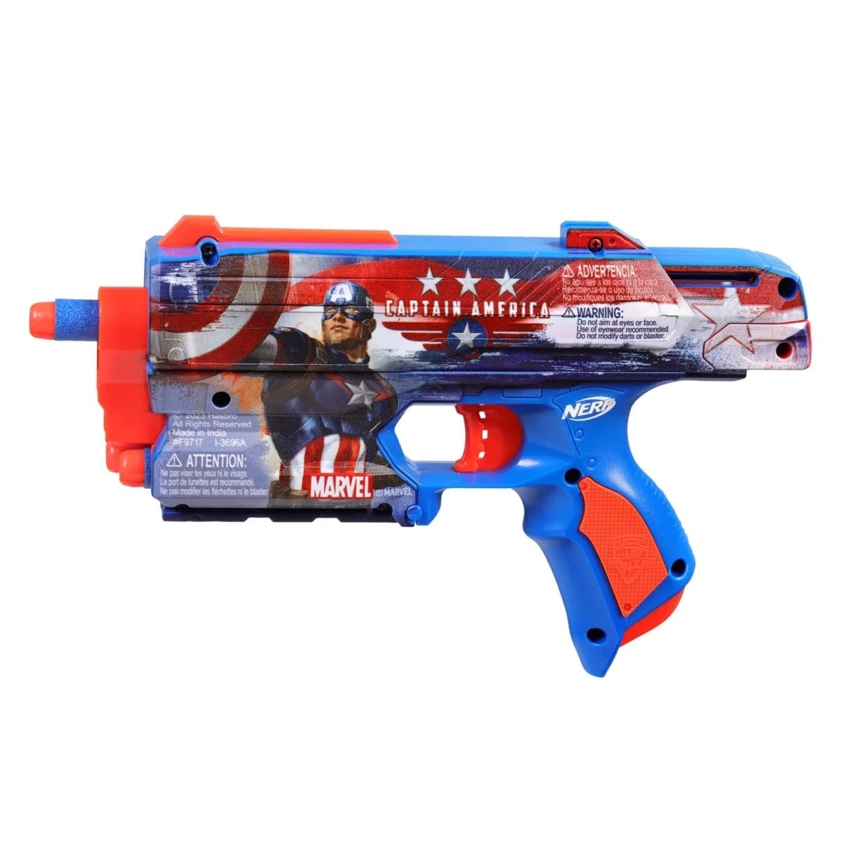 3 NERF Marvel Captain America Dart Blaster, 3 of 5