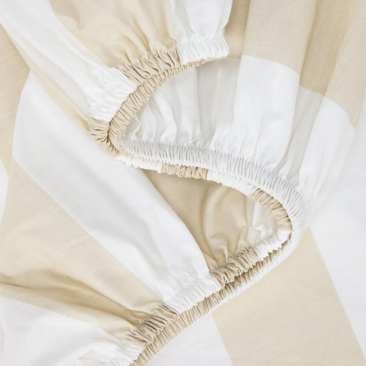 3 250 Thread Count Ruffle Cotton Sheet Set - Queen Bed, Sand, 3 of 7