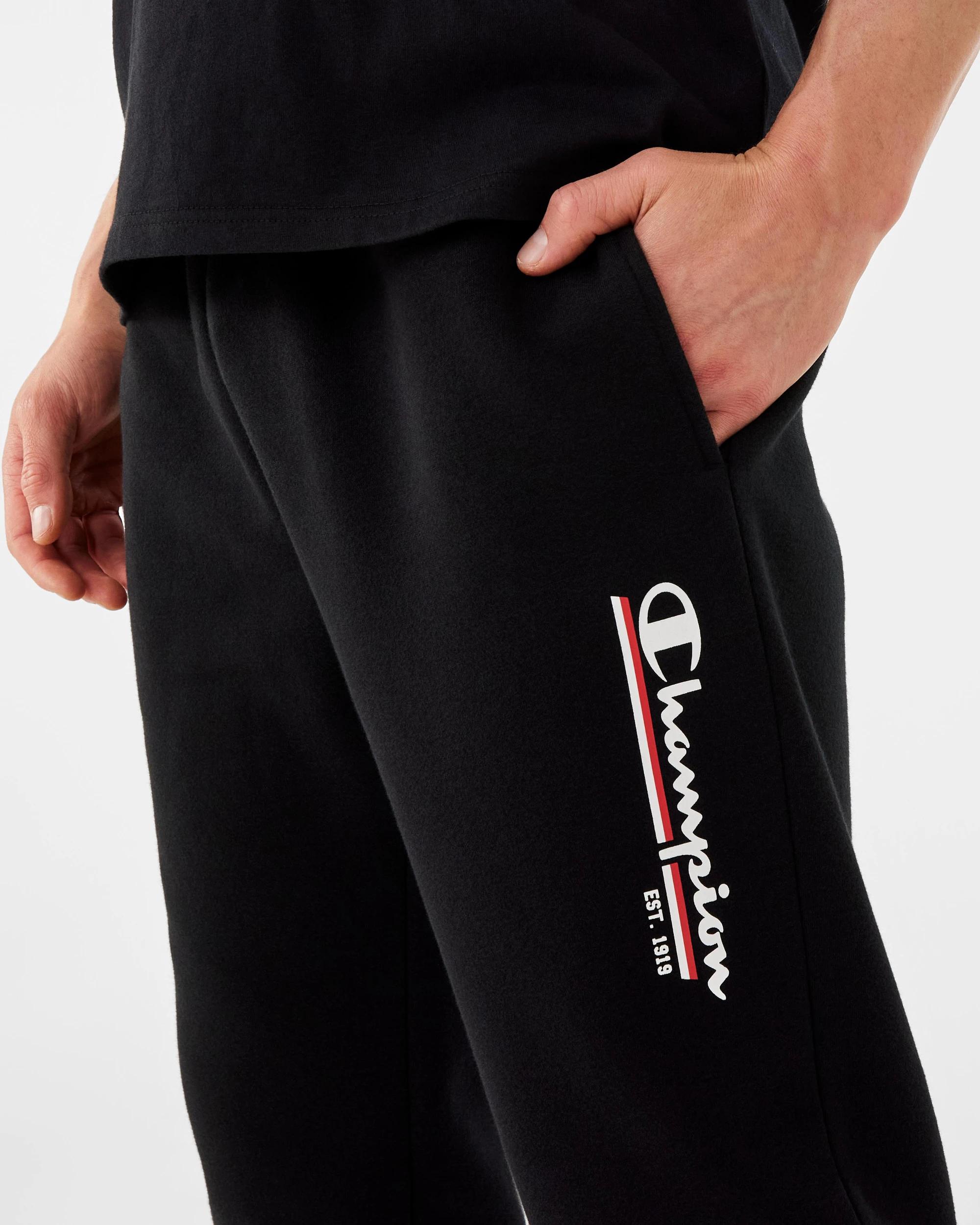 8 Champion Script Mens Joggers Black, 8 of 9