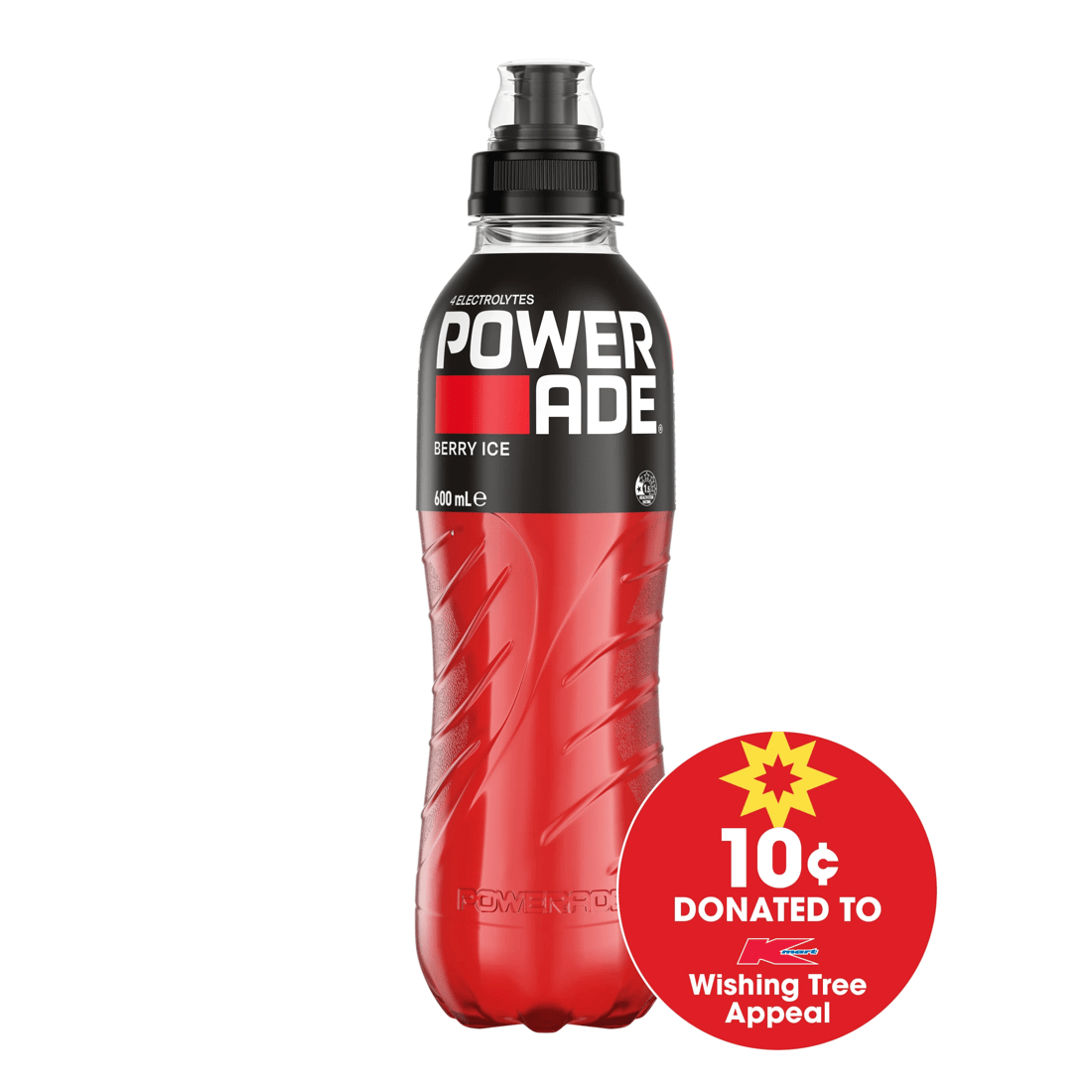 1 Powerade ION4 Isotonic Berry Ice Sports Drink 600ml, 1 of 5