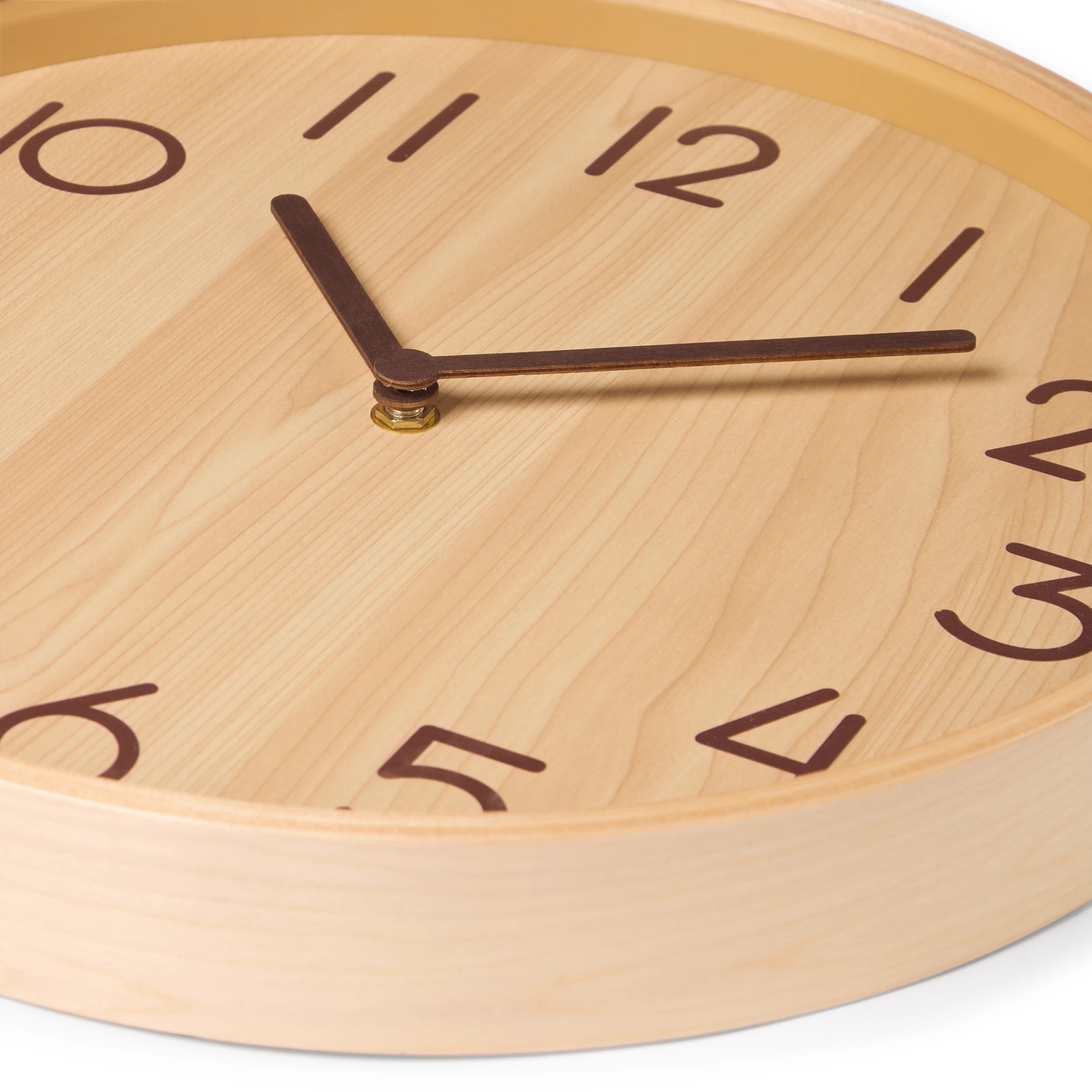 5 Oak Look Clock, 5 of 5