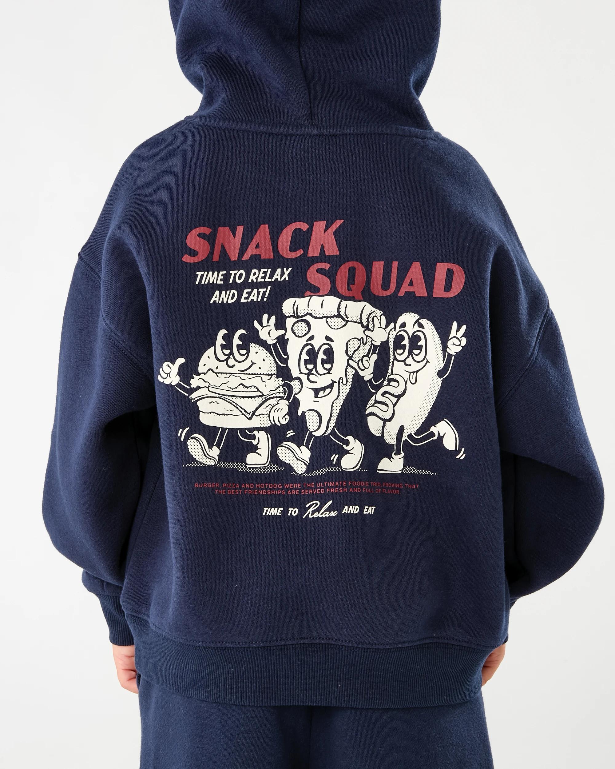 5 Oversize Print Hoodie Blu Food, 5 of 8
