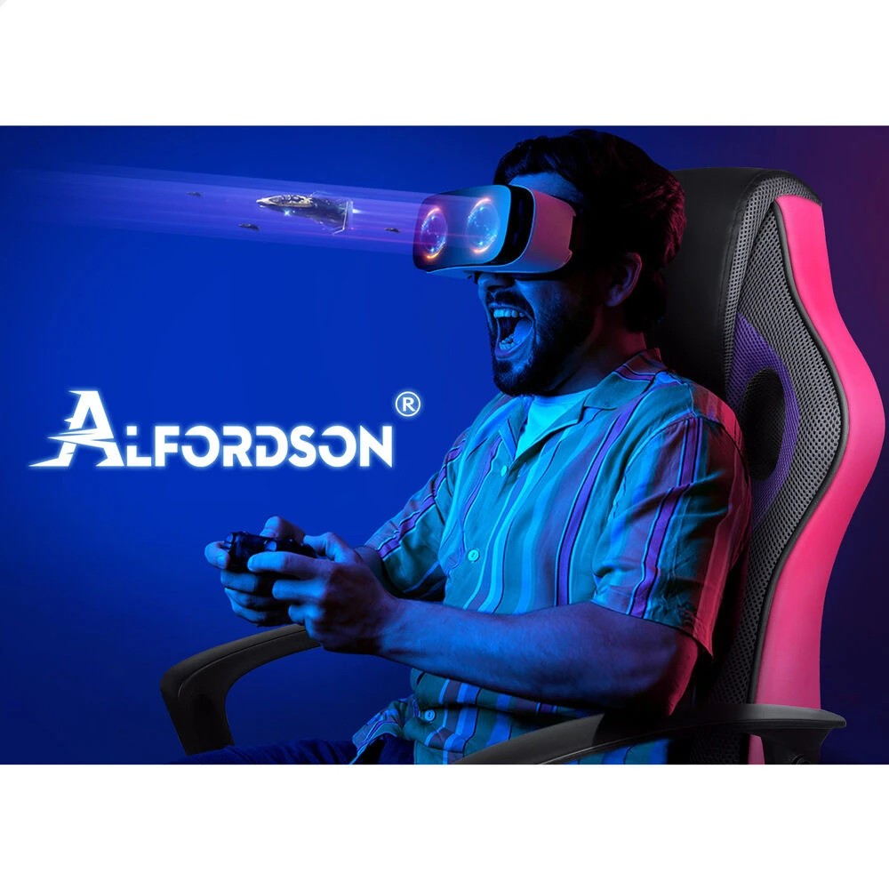 8 Alfordson Gaming Chair Racing Office Executive Computer Seat Work - Purple, 8 of 9