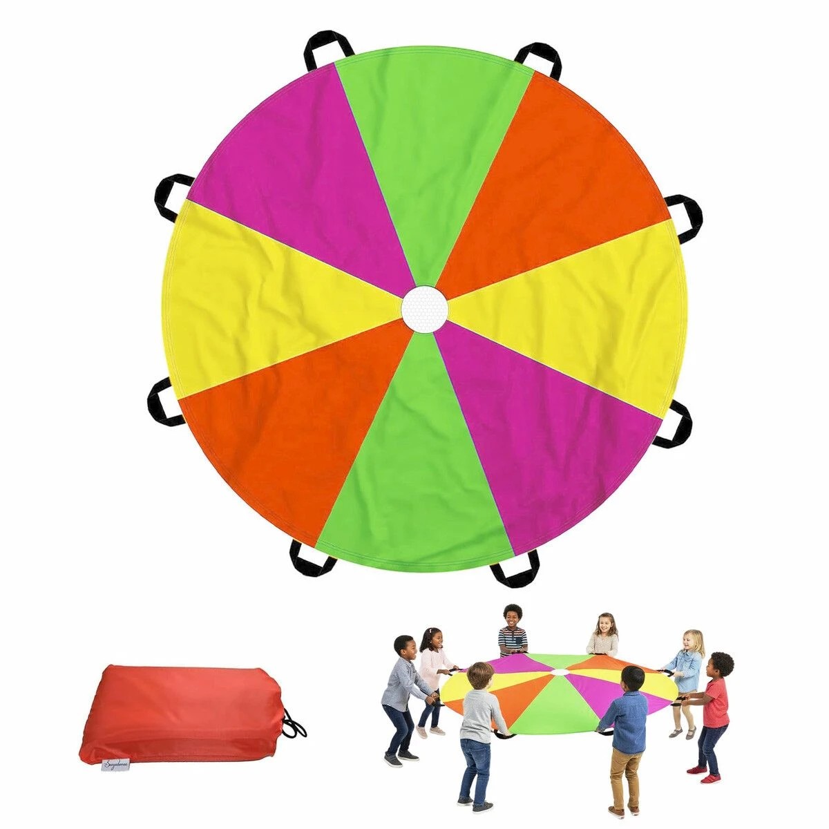 4 AUSWAY 3.5m Kids Toy Parachute Group Play Game Childrens Educational, 4 of 4