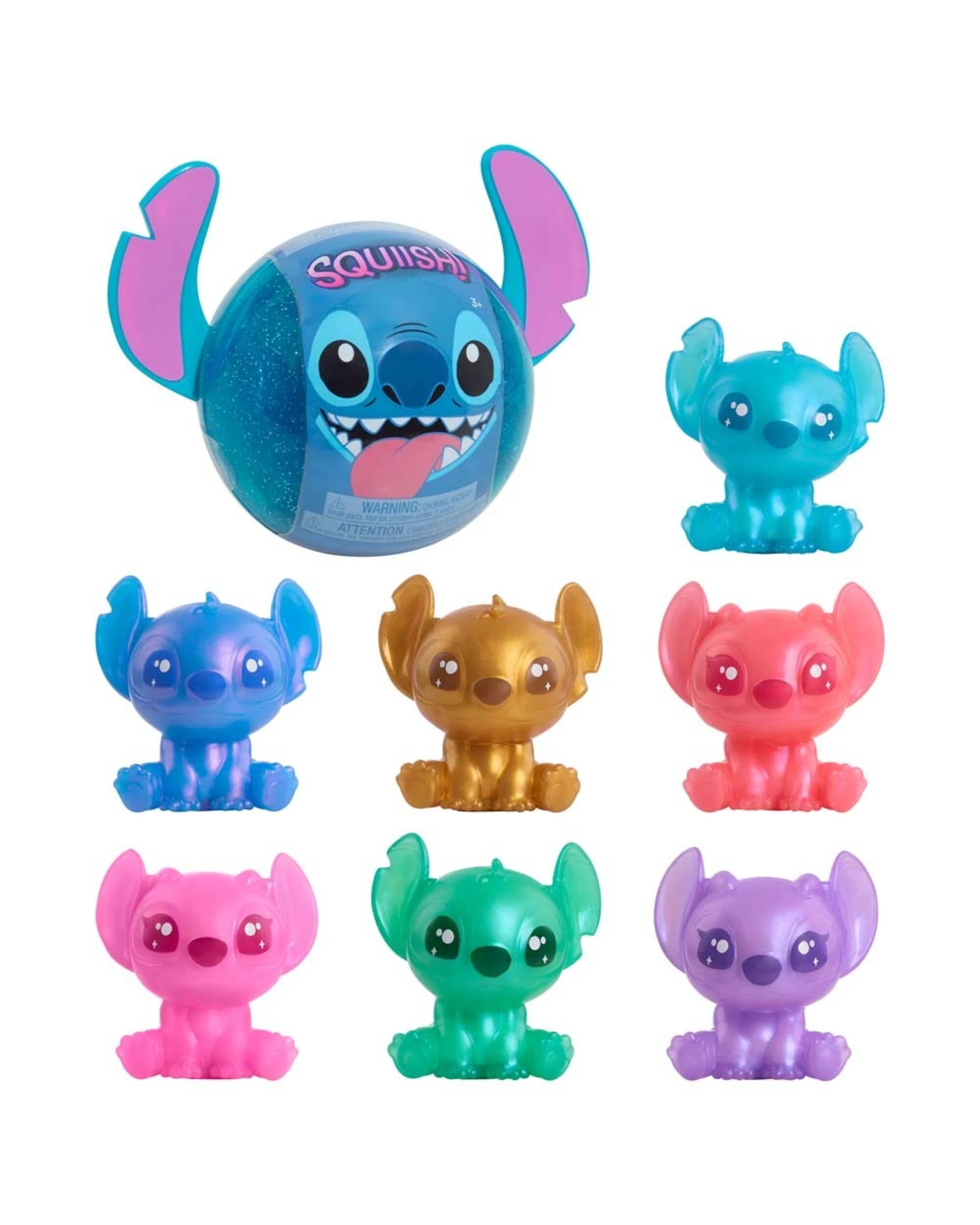 1 Disney - Lilo & Stitch - Squish-a-Stitch Sitting Blind Ball (Single Ball), 1 of 5