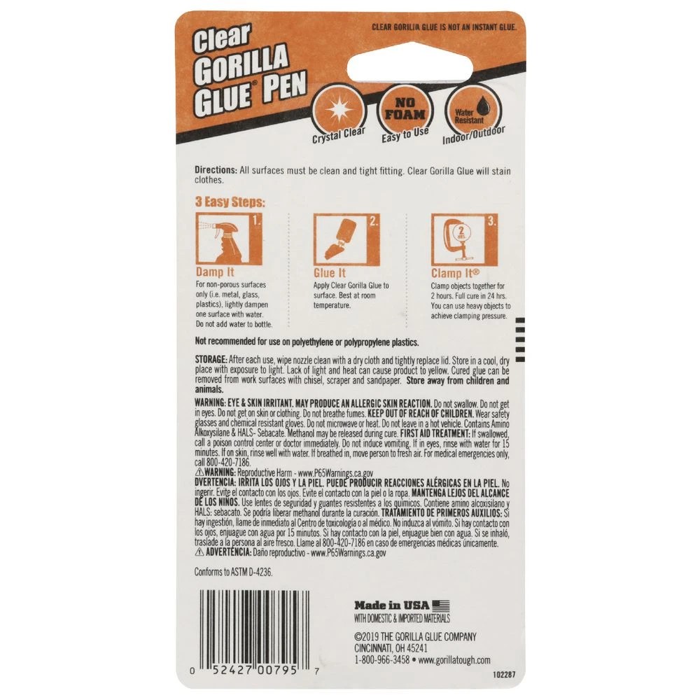 3 Gorilla Clear Glue Pen 21g, 3 of 6