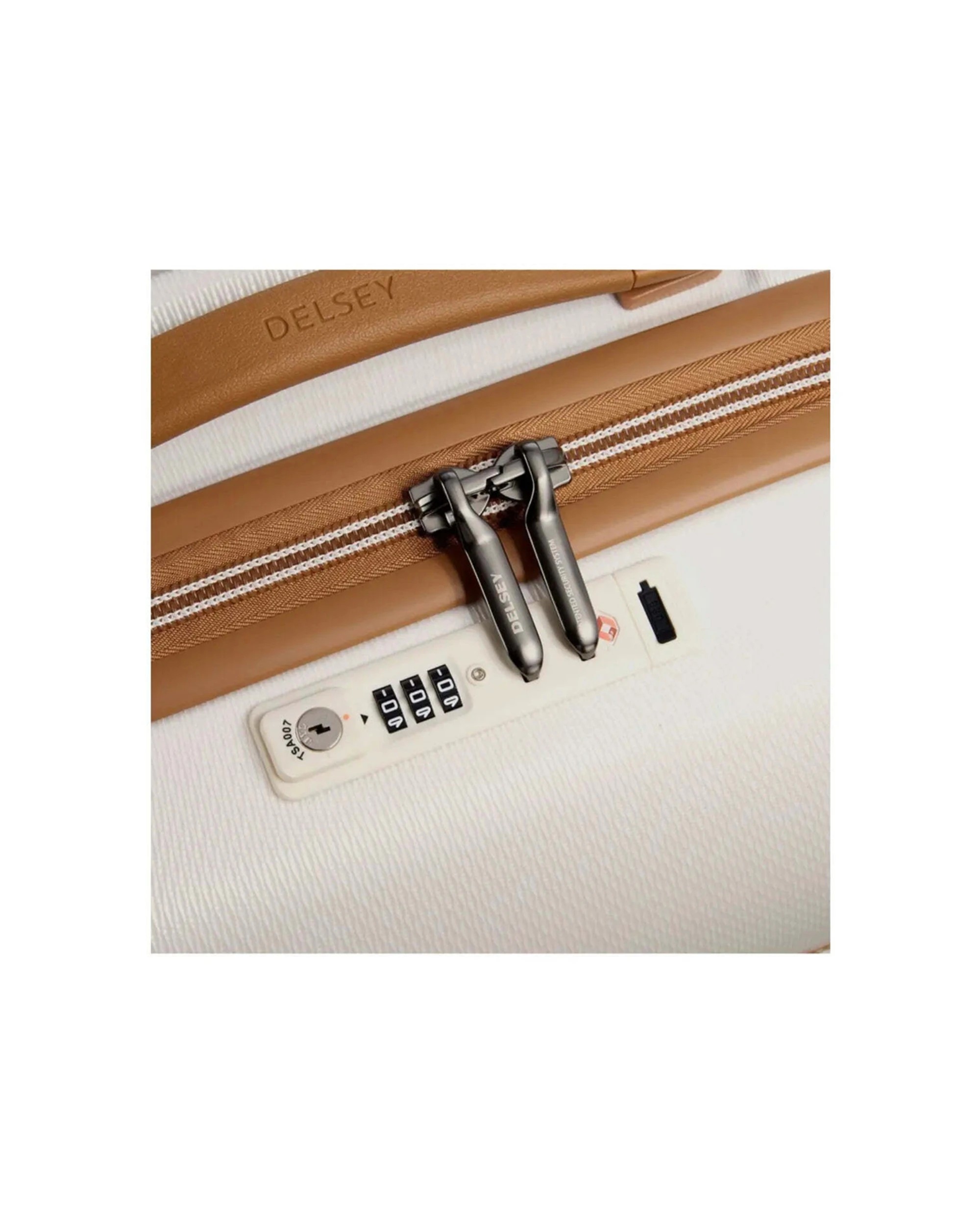 4 Delsey Luggage Chatelet Air 2.0 - 55 cm 4-Wheel Cabin Suitcase TSA Lock USB Port Angora - White, 4 of 5