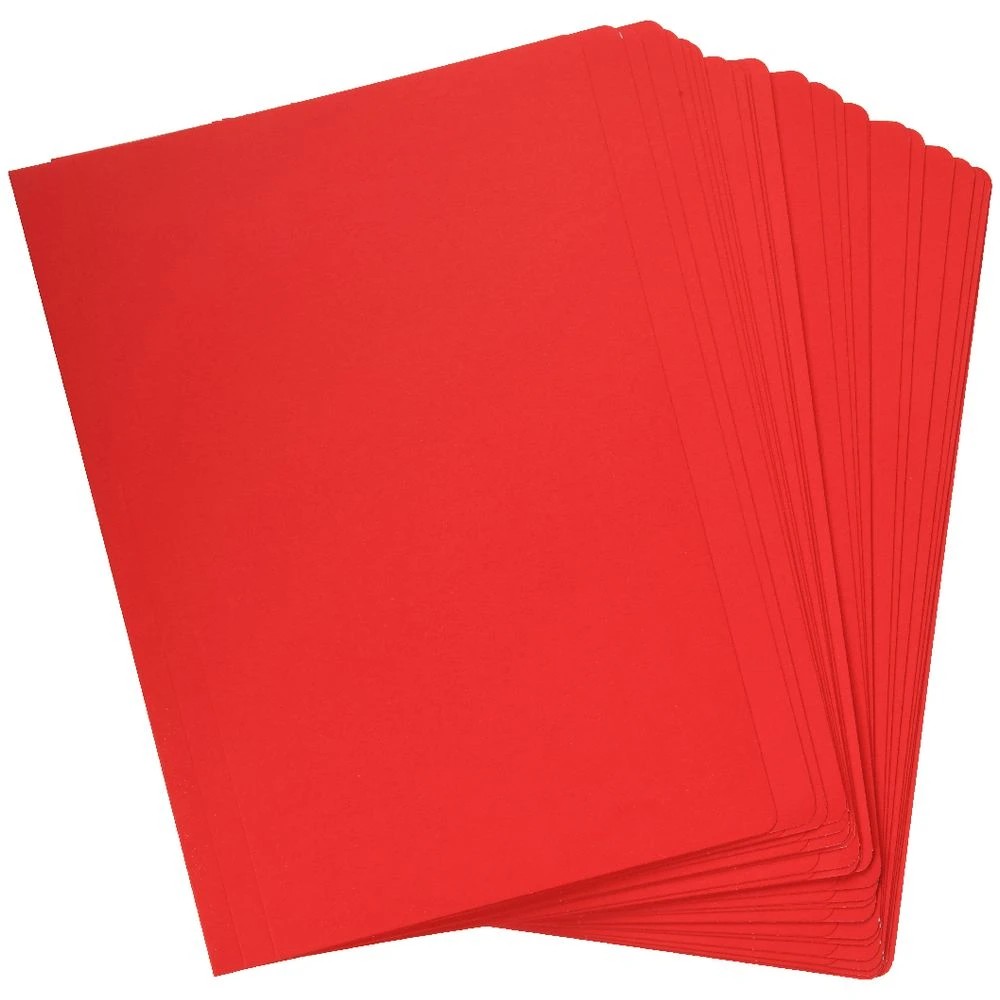 2 J.Burrows A4 Manila Folder Red 25 Pack, 2 of 4
