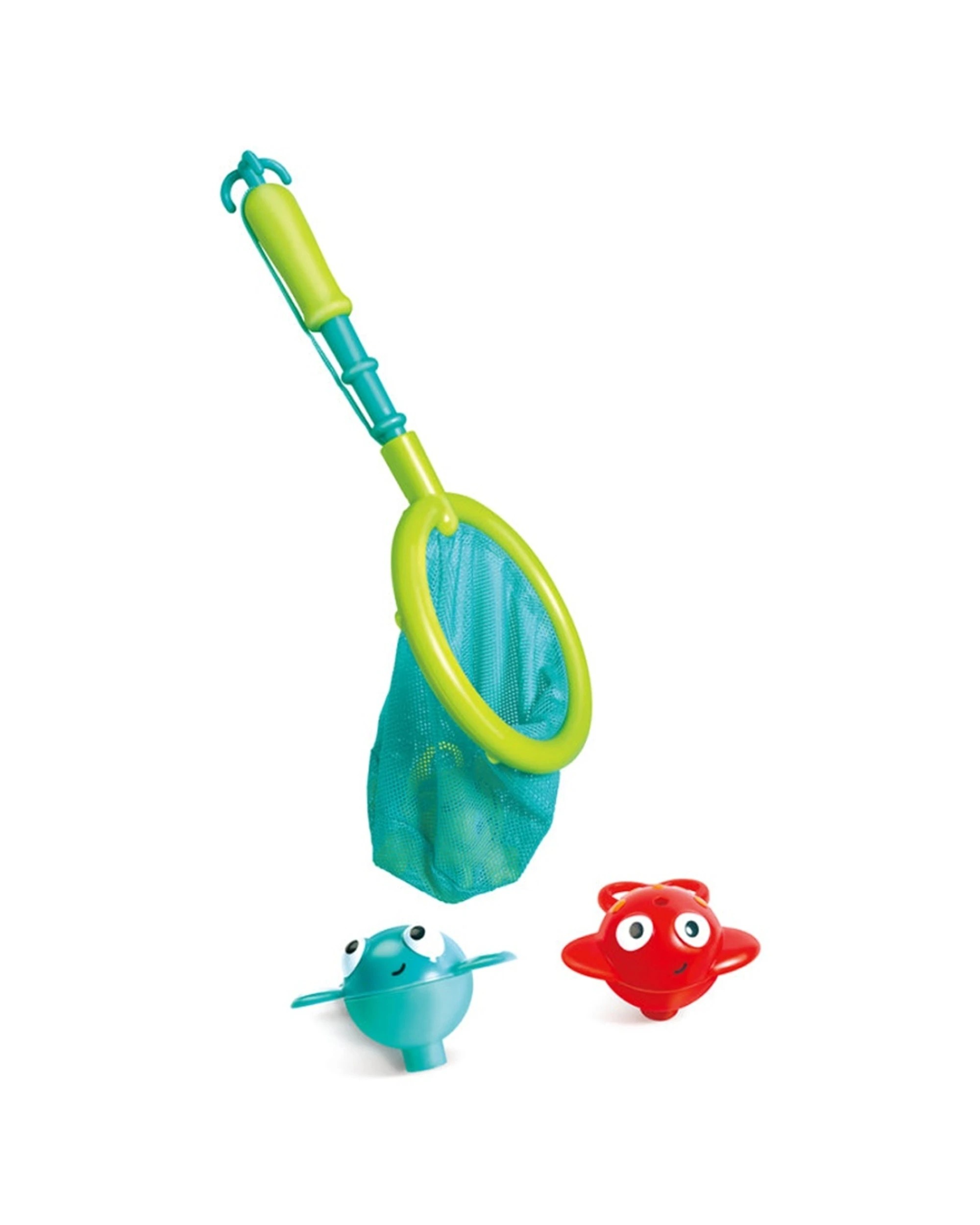 1 Hape Double Fun Fishing Set Push Creatures Jump With Net Kids - Multi, 1 of 3