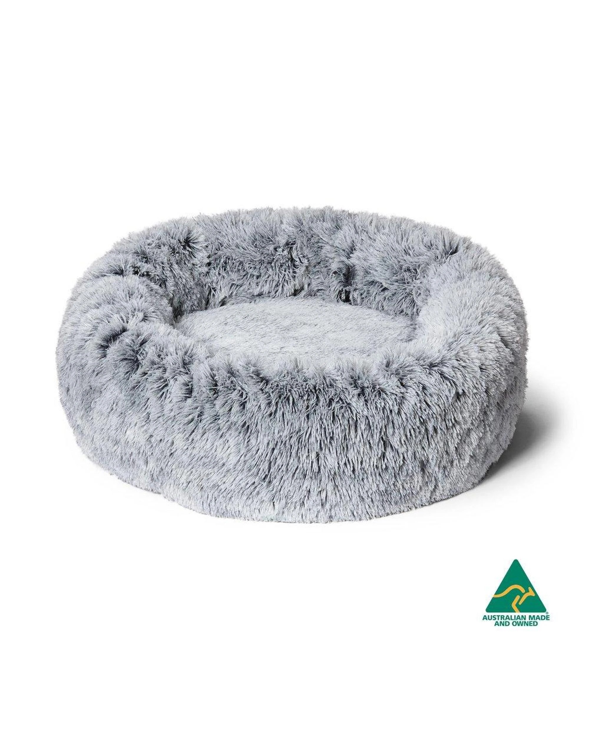 1 Snooza Calming Soothing Cuddler Dog Bed Silver XL, 1 of 5