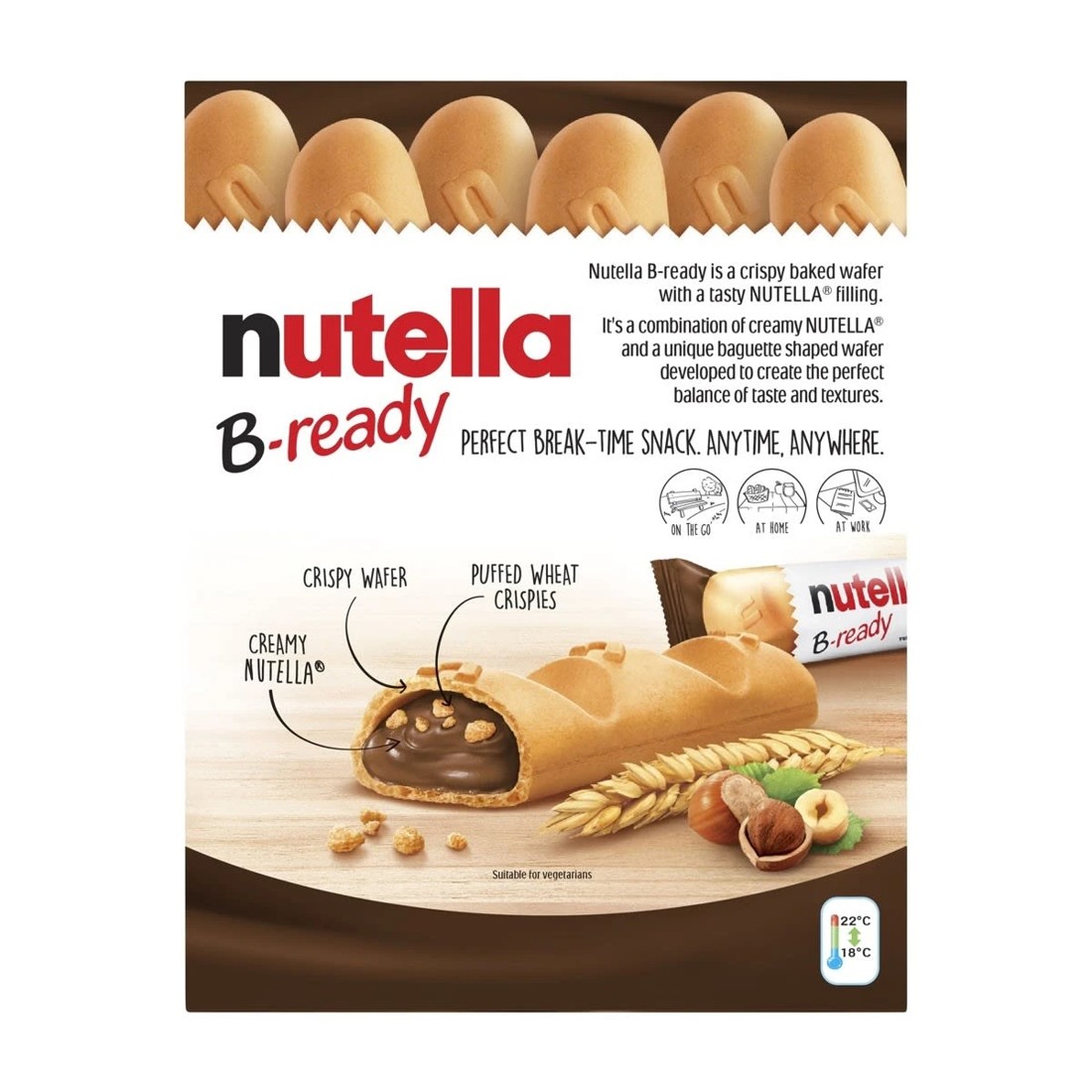 2 6 Piece Ferrero Nutella B-Ready 132g, 2 of 8