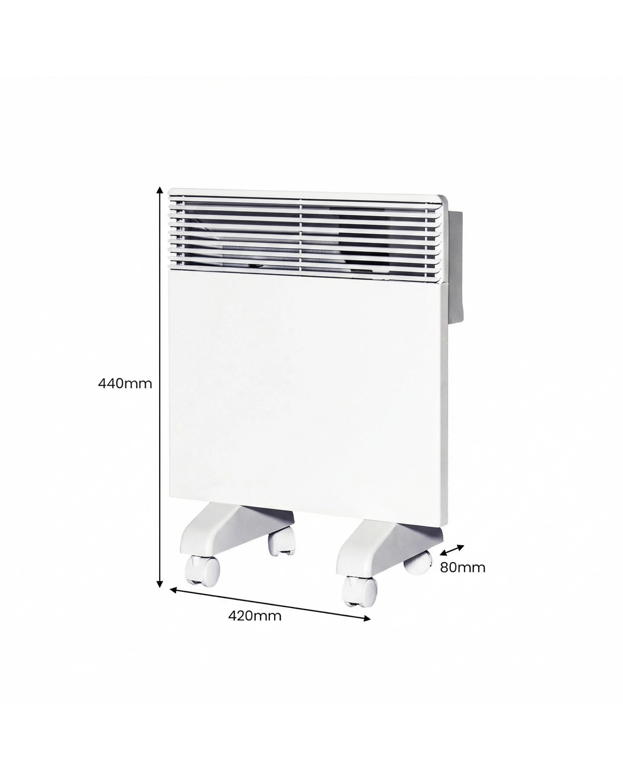 3 Noirot Spot Plus Electric 1000W Panel Heater with Wi-Fi Timer - White, 3 of 10