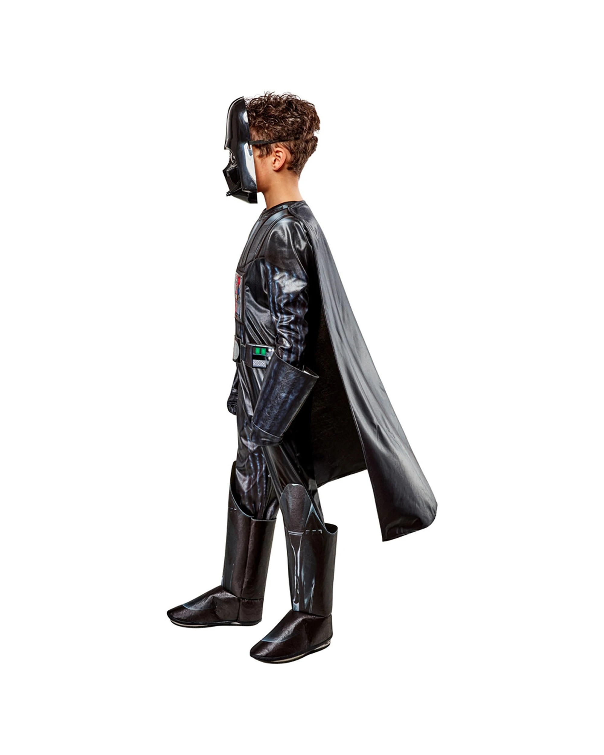 2 Star Wars 5pc Darth Vader Premium Costume Kids Jumpsuit Mask Gloves Cape XXS - Black, 2 of 4