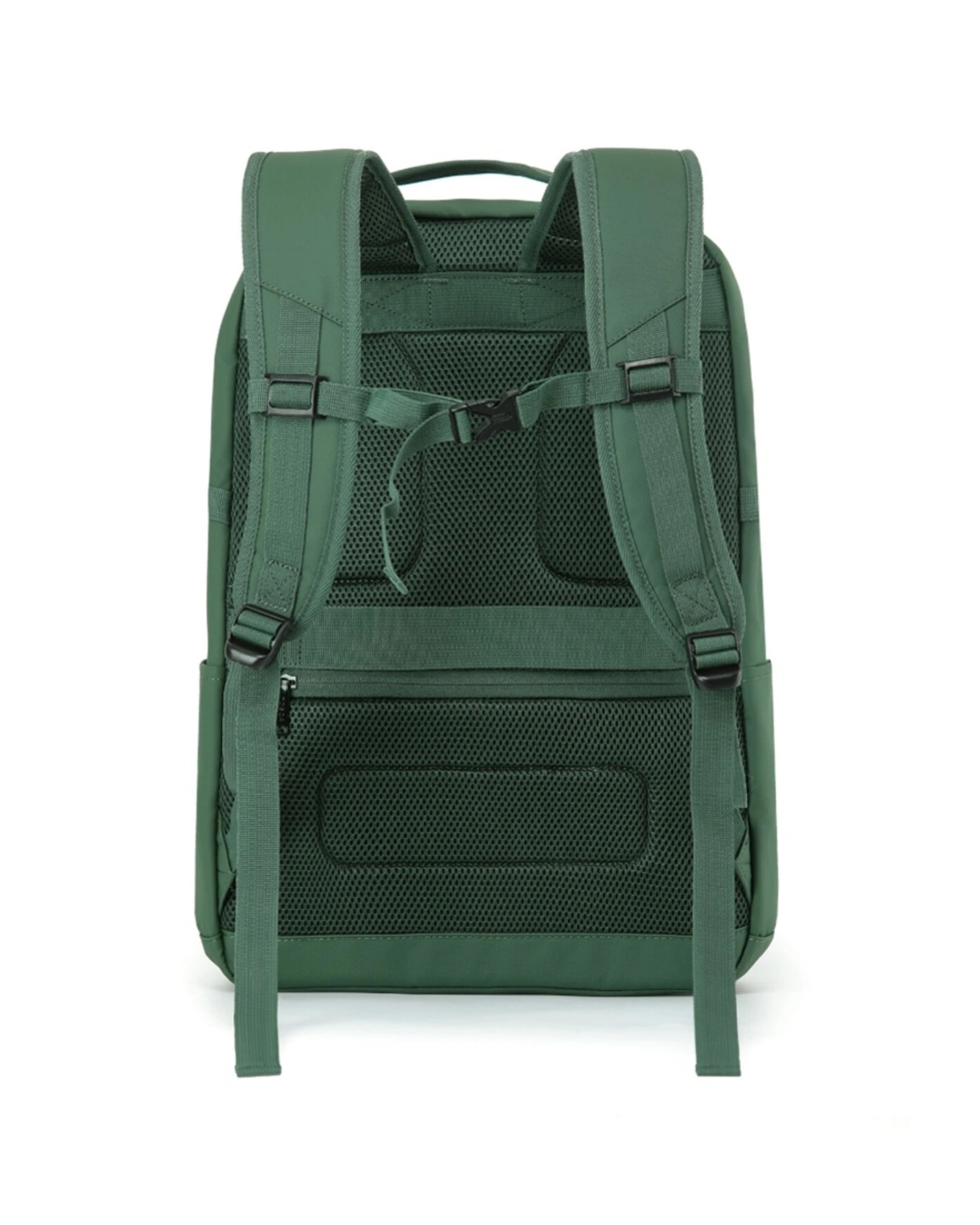 2 Tosca Zion Backpack Durable Travel Carry Bag Compartments Zippers - Green, 2 of 3