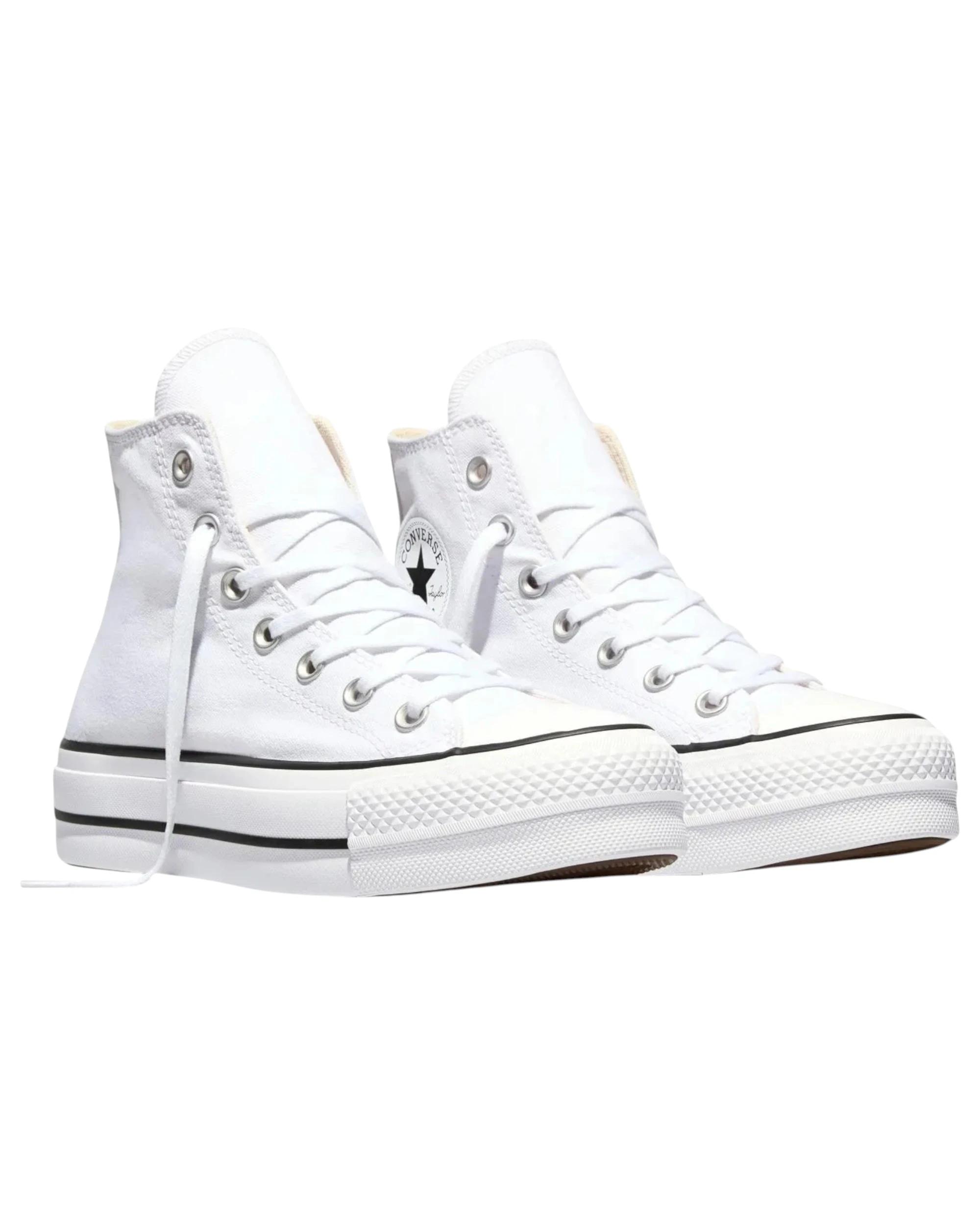 6 Converse Womens Chuck Taylor All Star Lift Canvas High Top Sneaker WHITE, 6 of 6