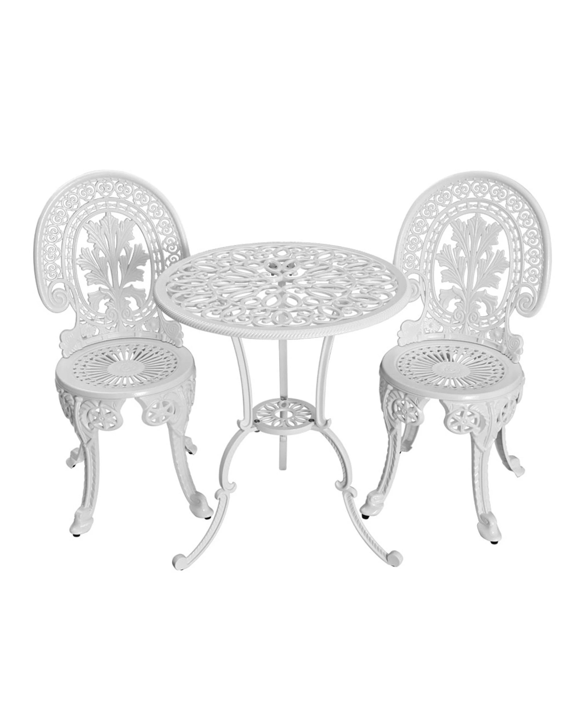 1 Gardeon 3pc Patio Furniture
 - White, 1 of 3