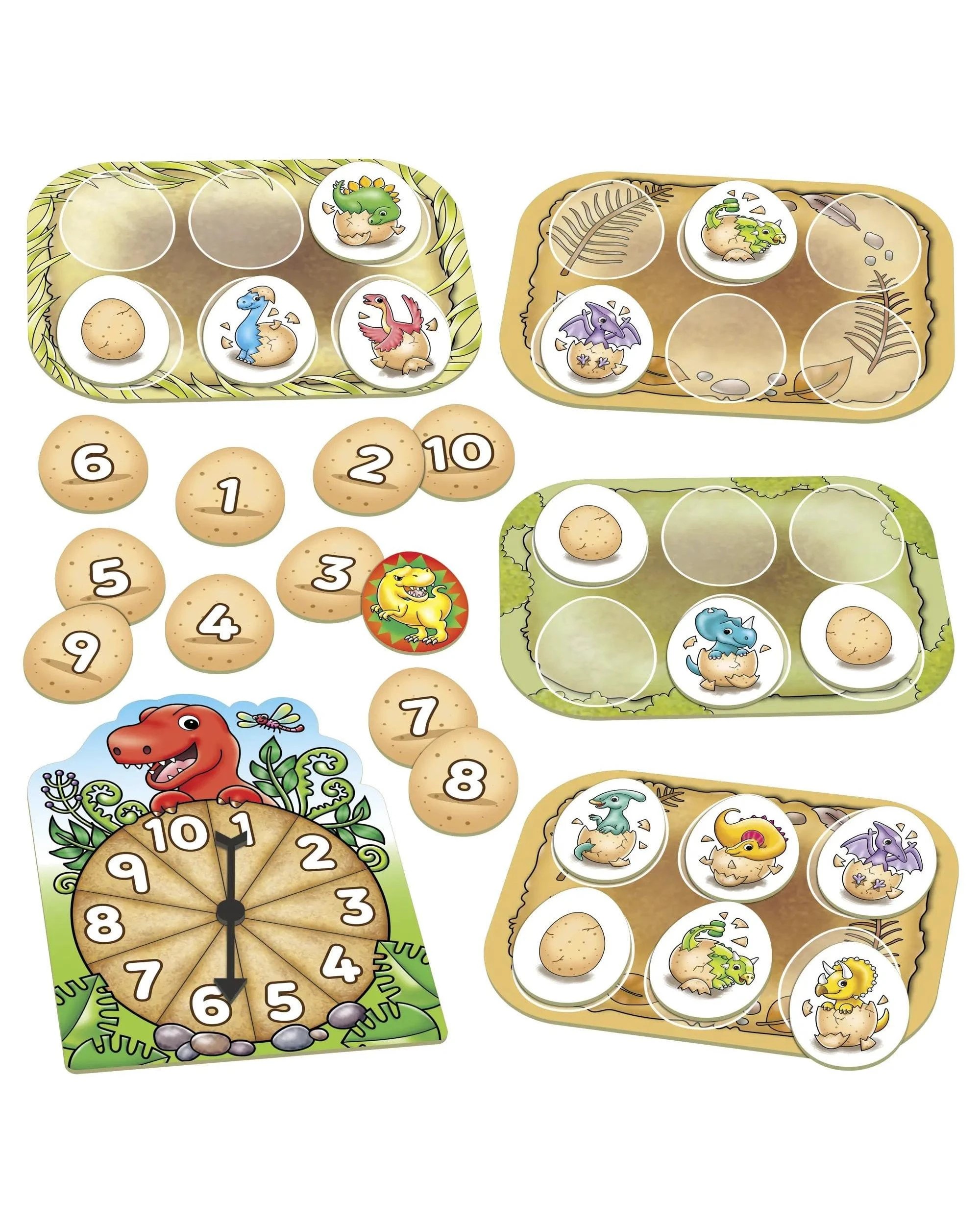 2 Orchard Toys Dinosaur Number Eggs Board Game, 2 of 6
