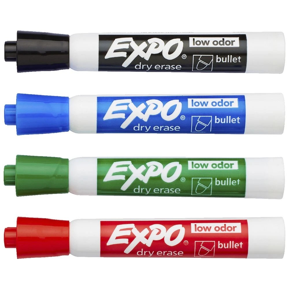 2 Expo Whiteboard Bullet Marker Assorted 4 Pack, 2 of 4