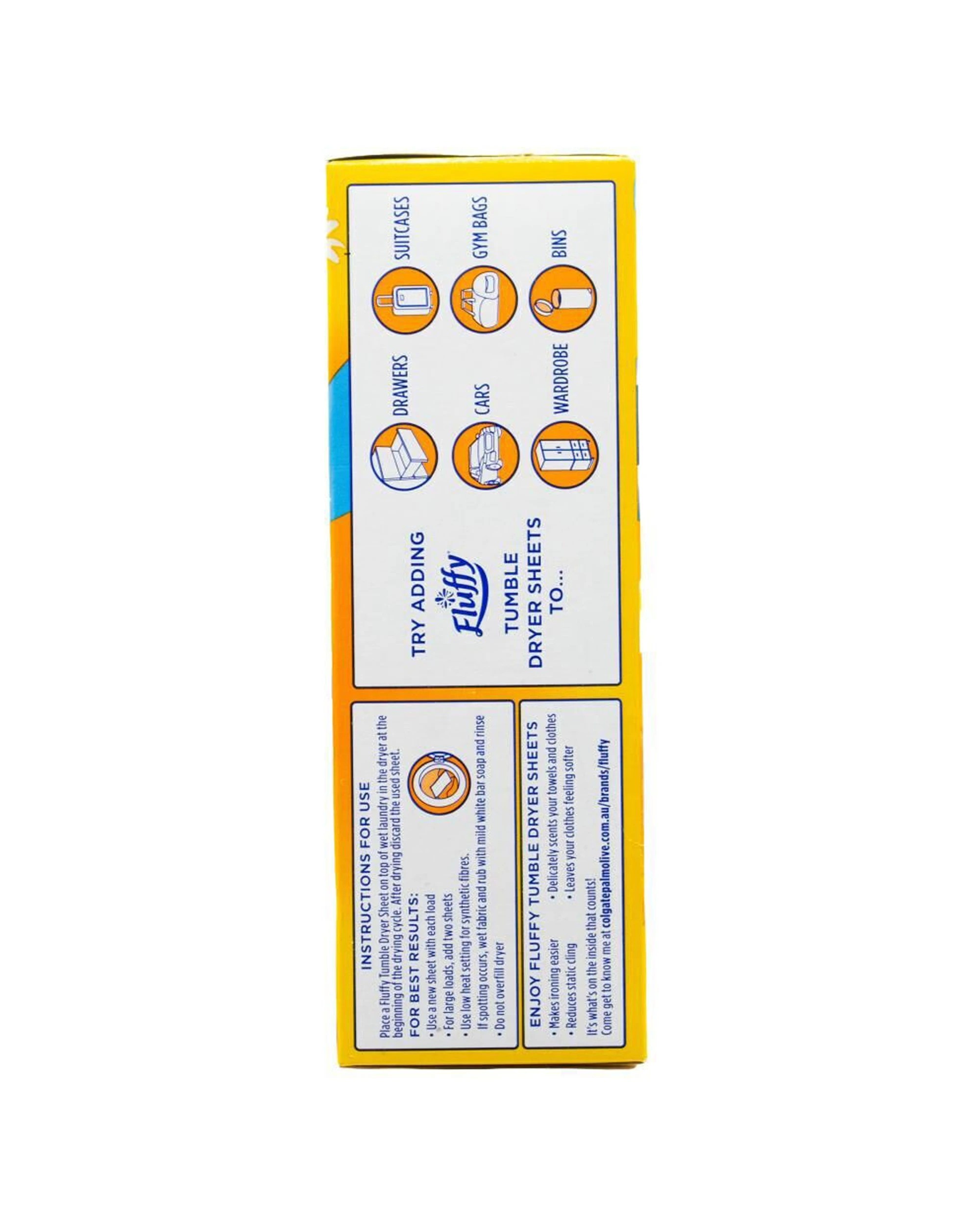 3 Fluffy 6x 80pc Morning Sun Tumble Dryer Sheets Fabric Softener 16x20cm - Yellow, 3 of 3