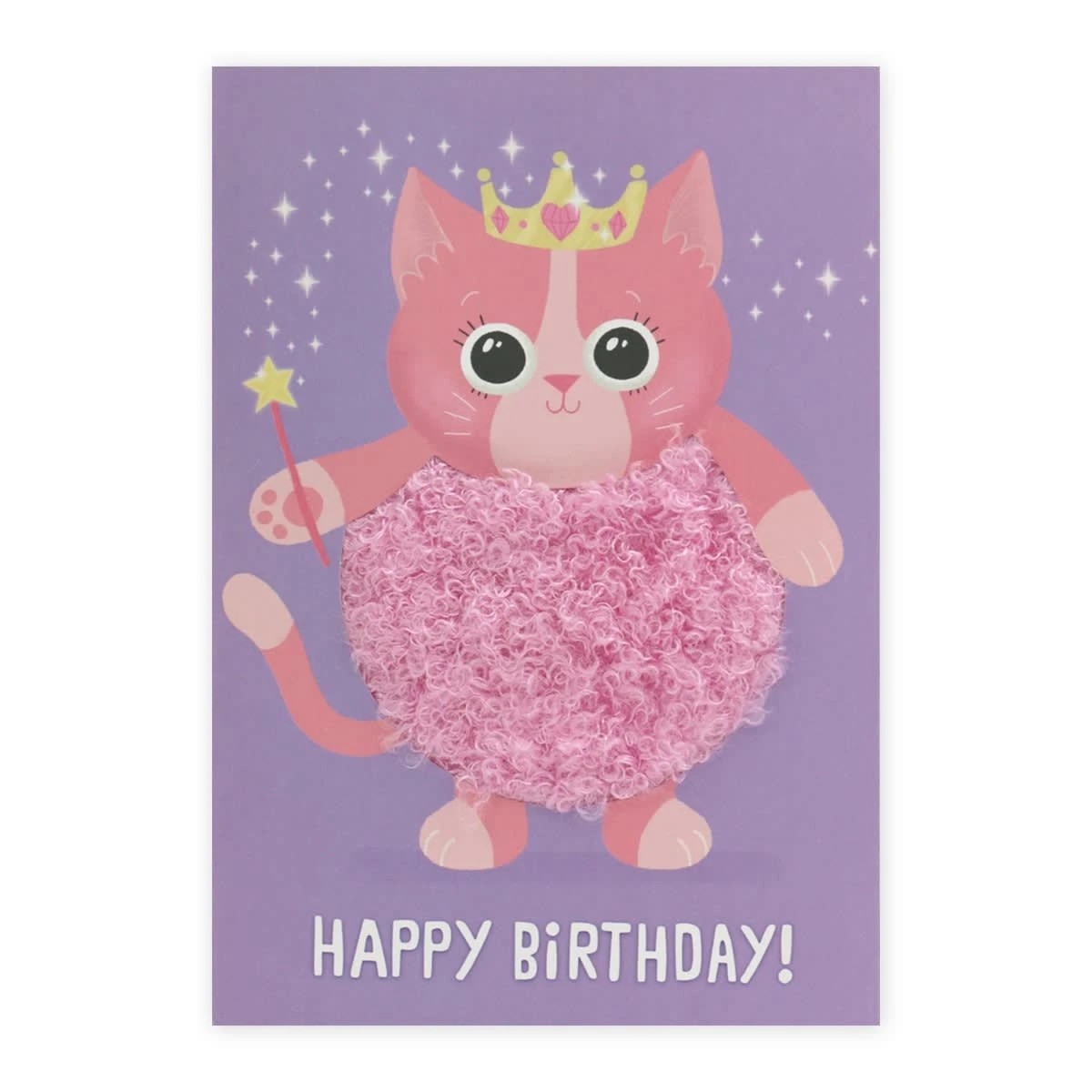 3 Hallmark Birthday Card For Girl - Fuzzy Kitty Cat, 3 of 3