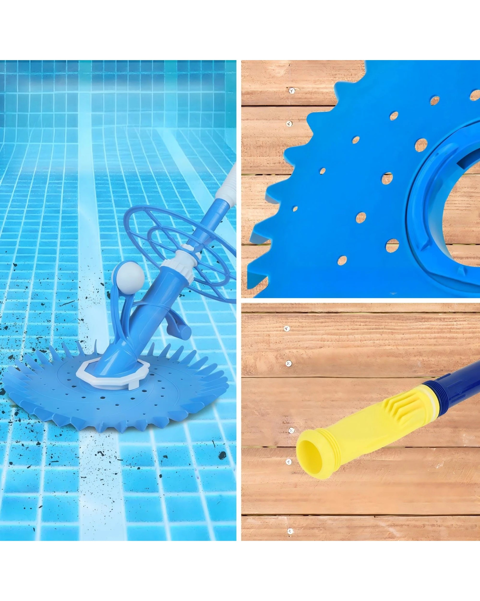 3 Advwin Automatic Pool Vacuum Cleaner with 100cm Hose - Blue, 3 of 7