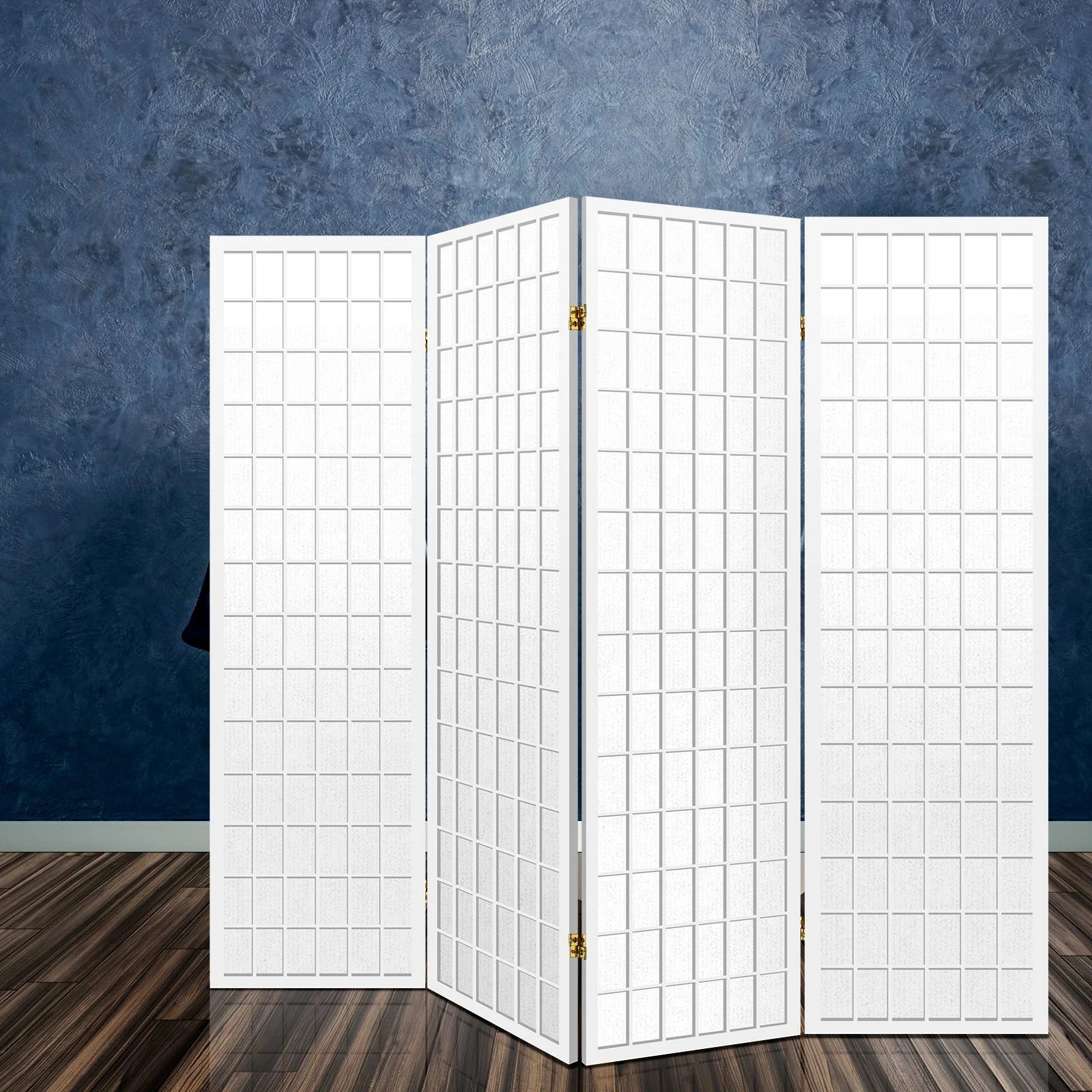 4 Artiss 4 Panel Room Divider Screen 174x179cm - White, 4 of 8