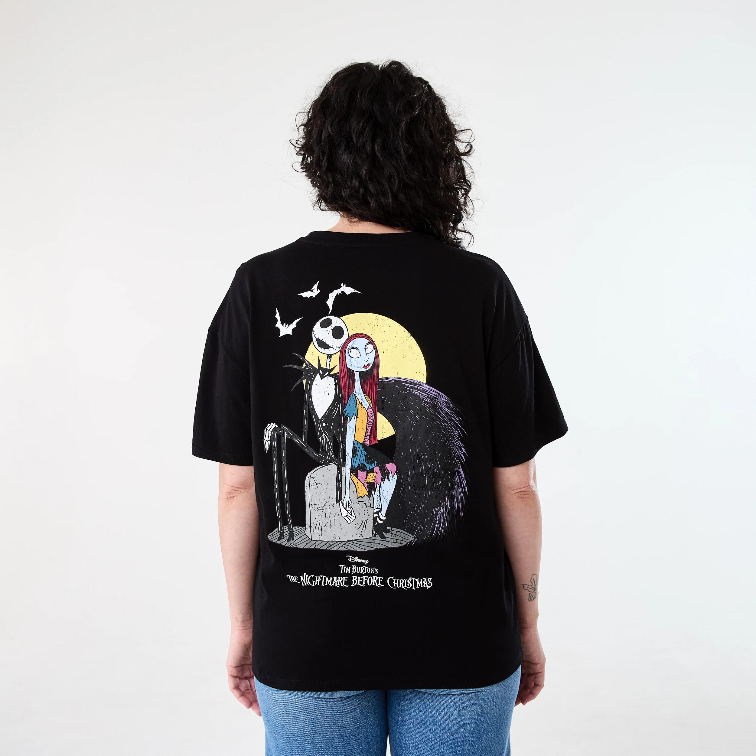 3 The Nightmare Before Christmas License Halloween Short Sleeve T-shirt NIGHTMARE BLACK, 3 of 6