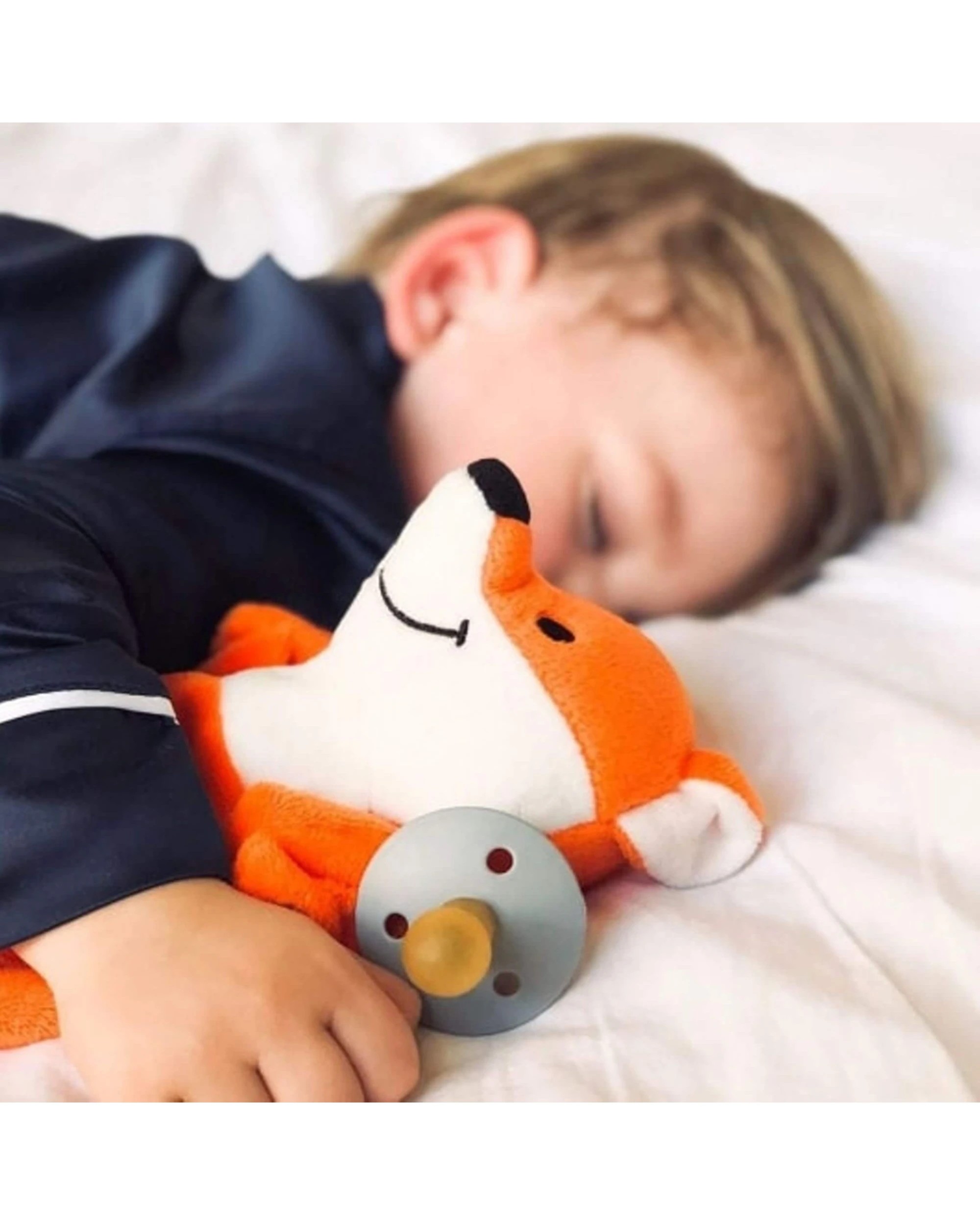 2 Sleepytot Award Winning Comforter Dummy Holder Soother For Babies Fox - Orange, 2 of 4