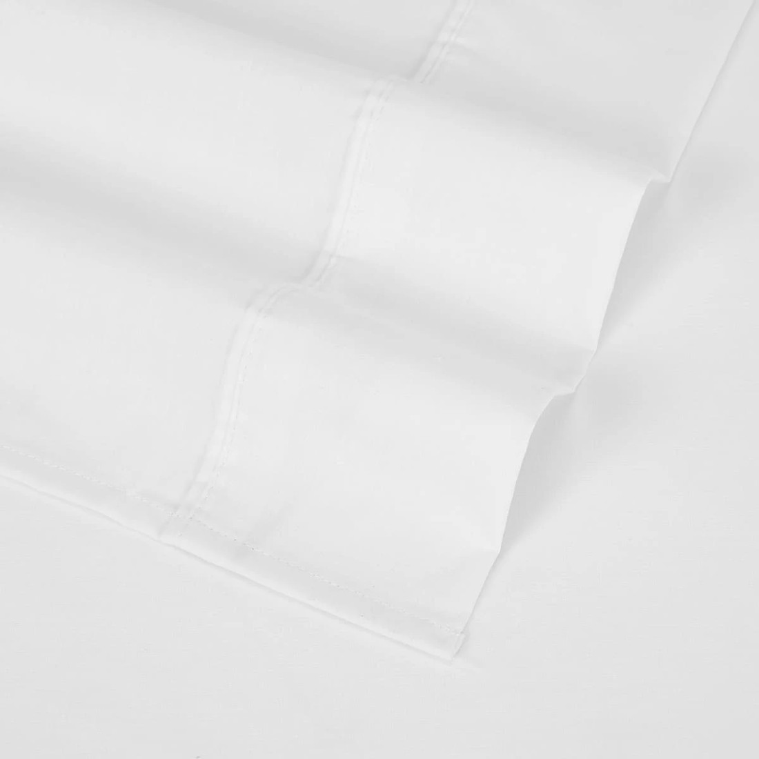 4 180 Thread Count Sheet Set - Double Bed, White, 4 of 7