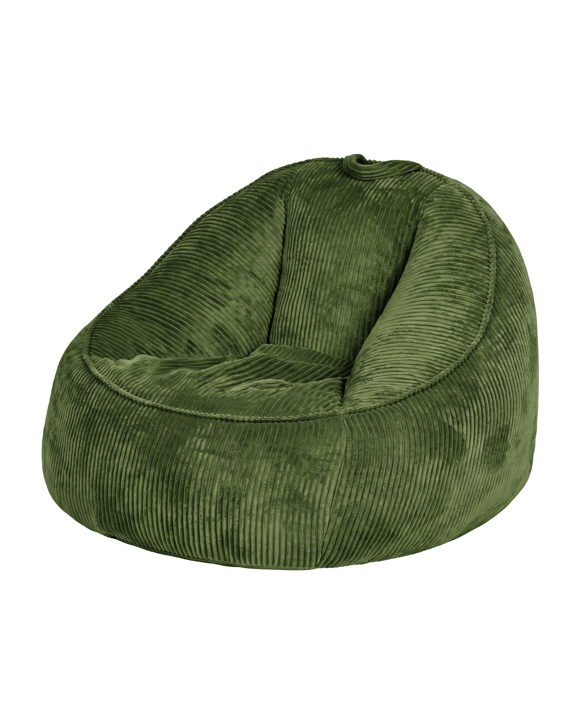 Advwin Bean Bag Chair Sofa w/ Handle Adults Teens Corduroy Lazy Floor Sofa - Green