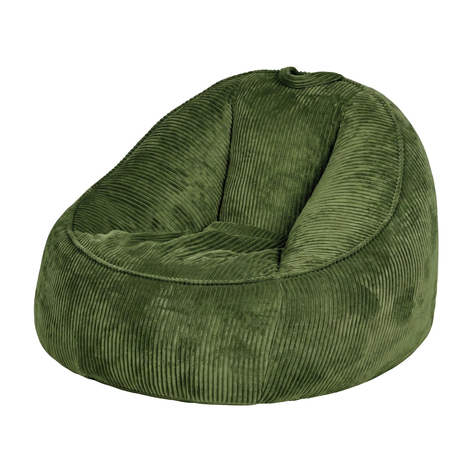 1 Advwin Bean Bag Chair Sofa w/ Handle Adults Teens Corduroy Lazy Floor Sofa - Green, 1 of 7