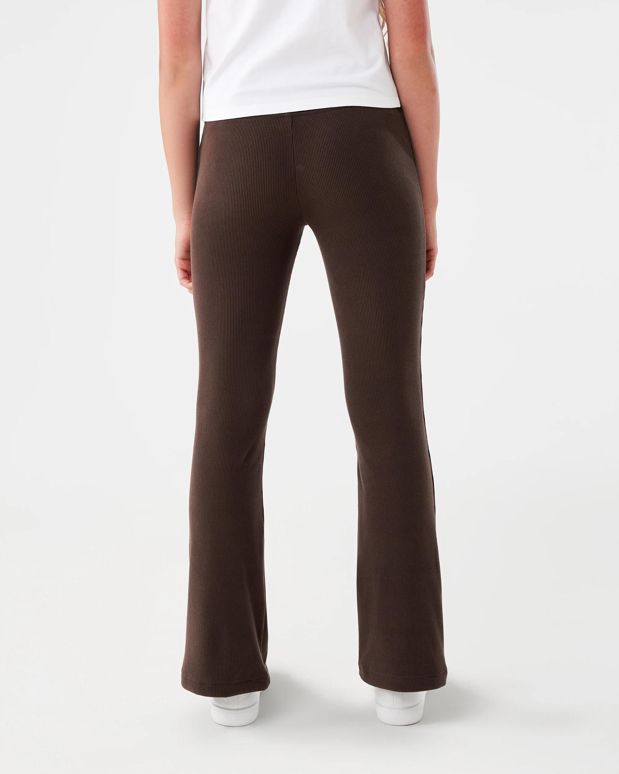 2 Rib Flare Leggings Velvet Brn, 2 of 6
