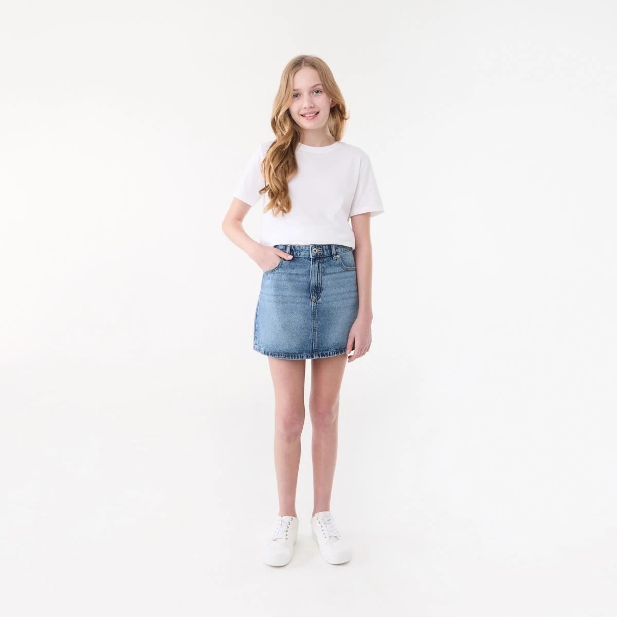 5 Denim Skirt LIGHT WASH, 5 of 6