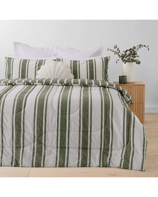 Eden Reversible Comforter Set - King Bed, G