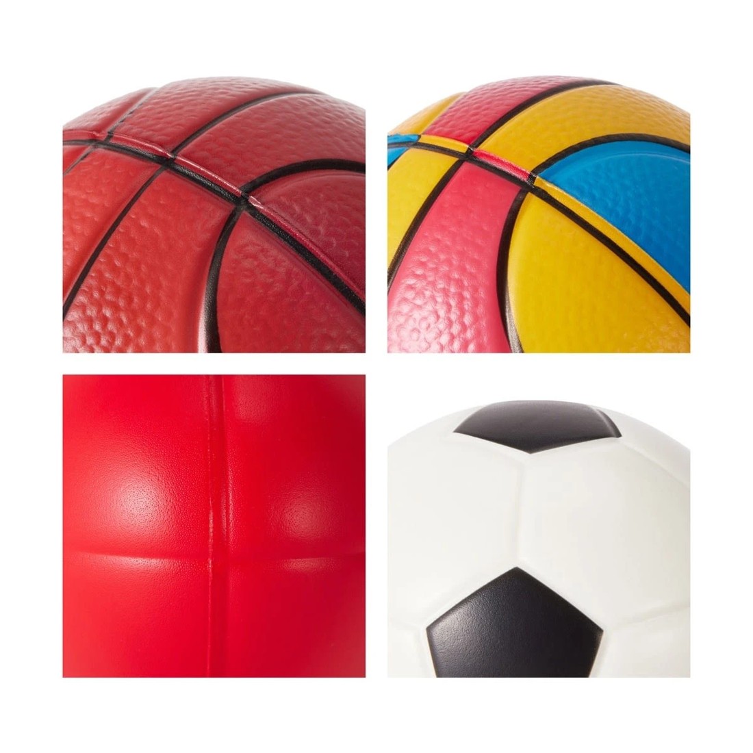4 Foam Sports Ball - Assorted, 4 of 4