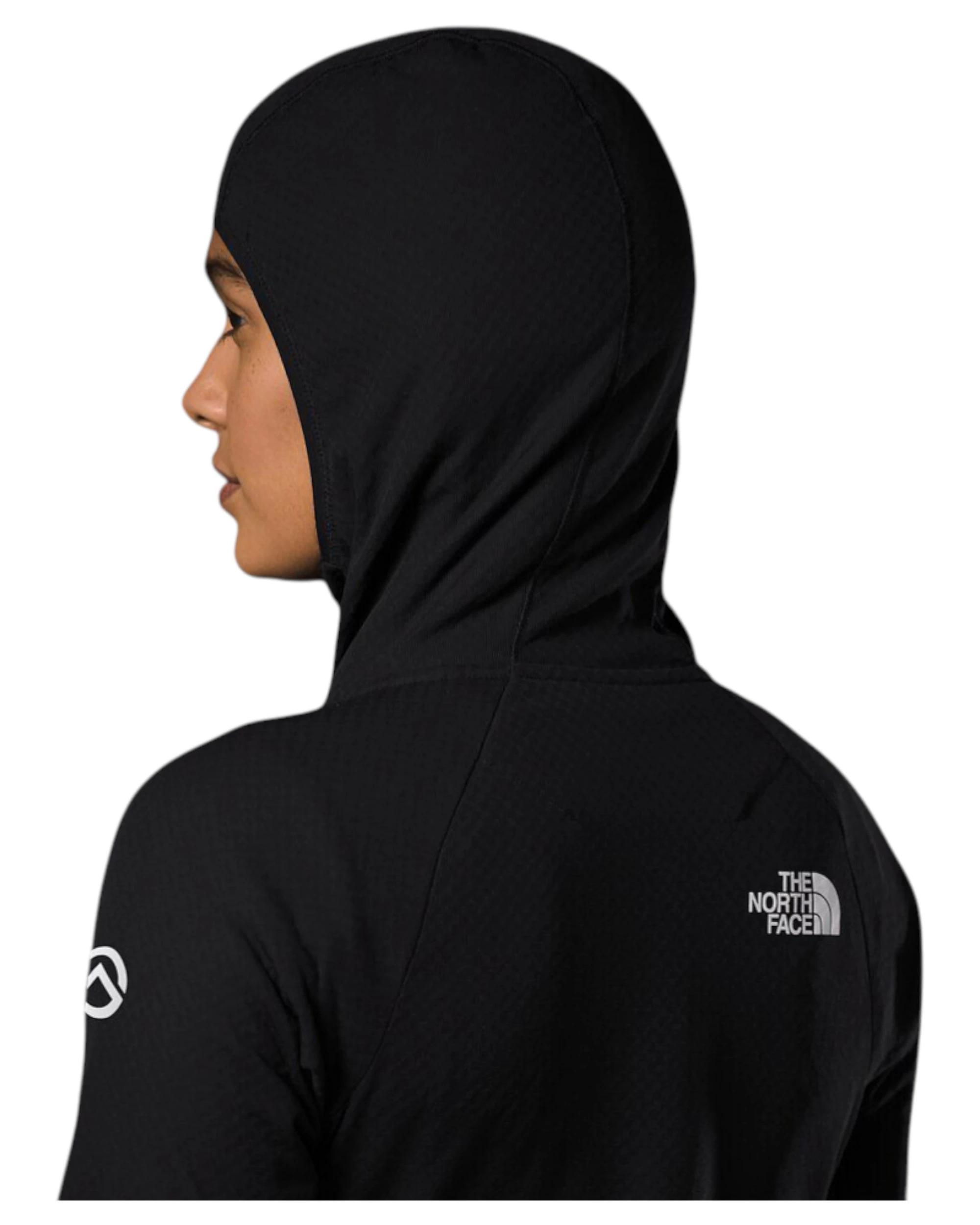 4 The North Face Womens Summit Futurefleece Black Full Zip Logo Hoodie BLACK, 4 of 5