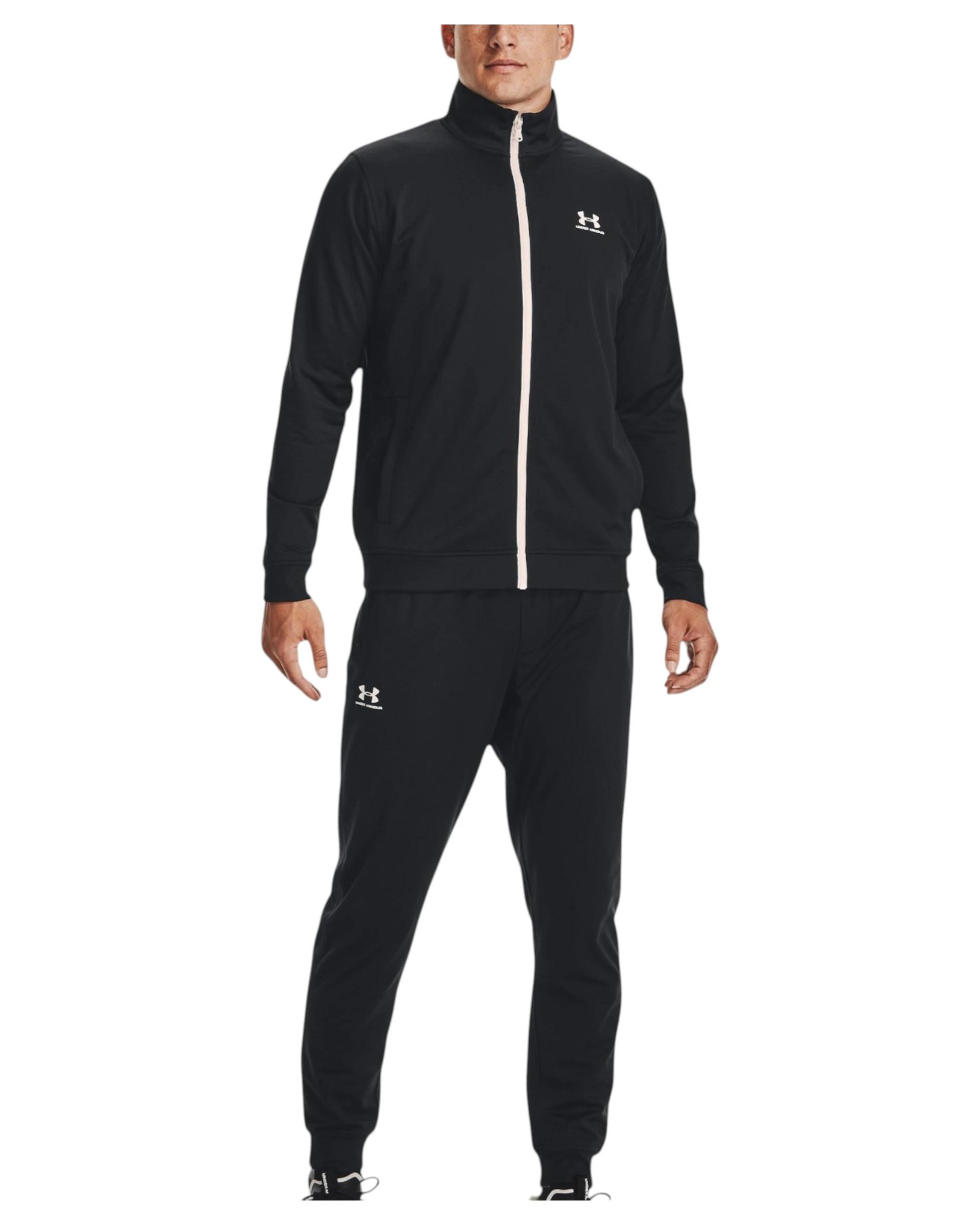 5 Under Armour Mens Ua Sportstyle Tricot Jacket Active Sweatshirt Black Black, 5 of 6